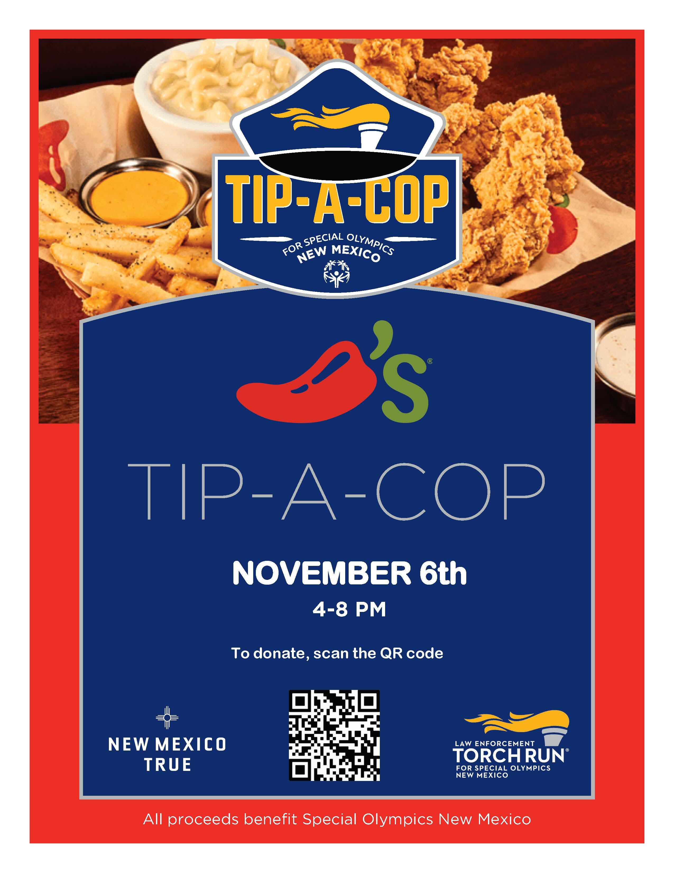 Campaign cover image for 2025 Chilis Tip a Cop