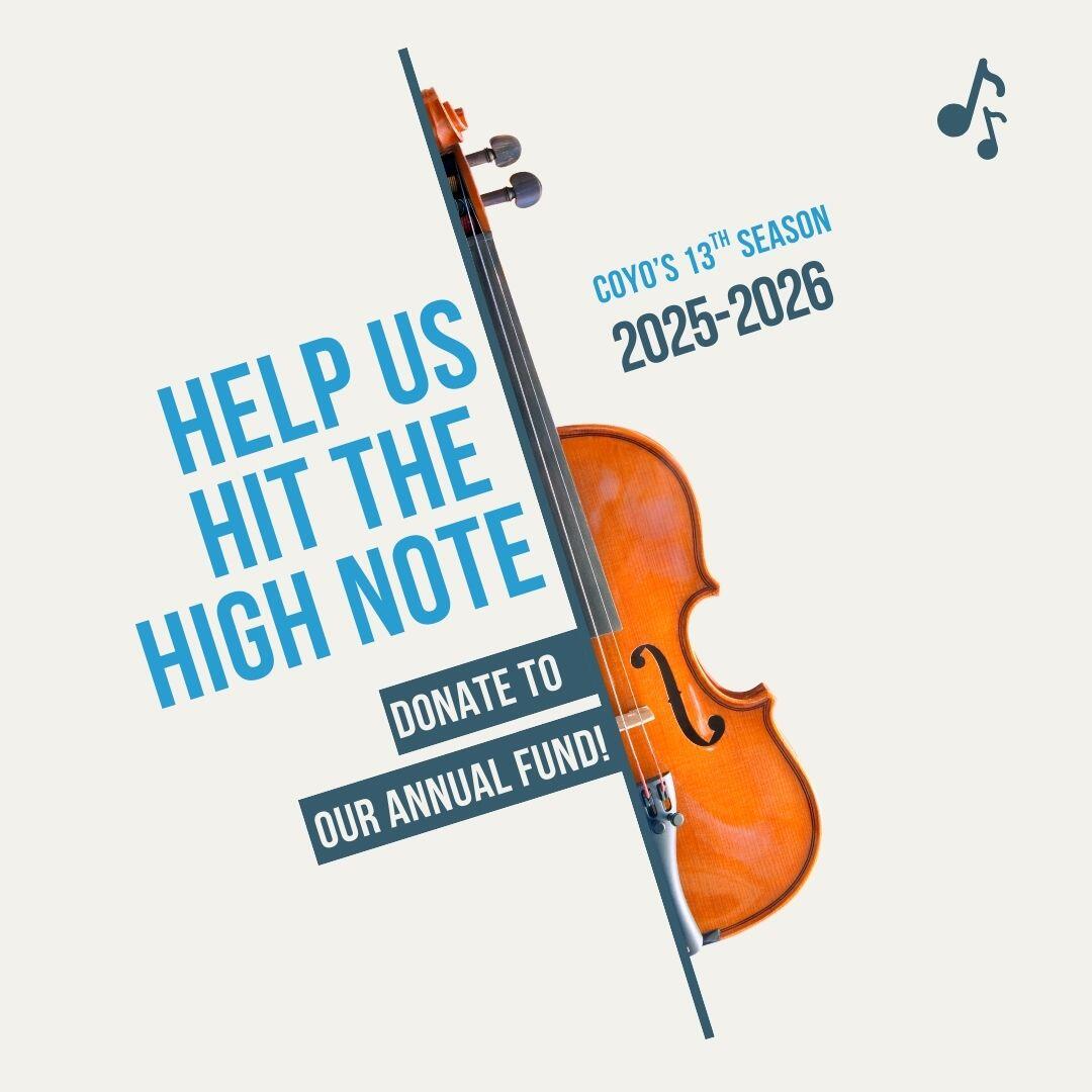 Campaign cover image for COYO Annual Giving 2025-26