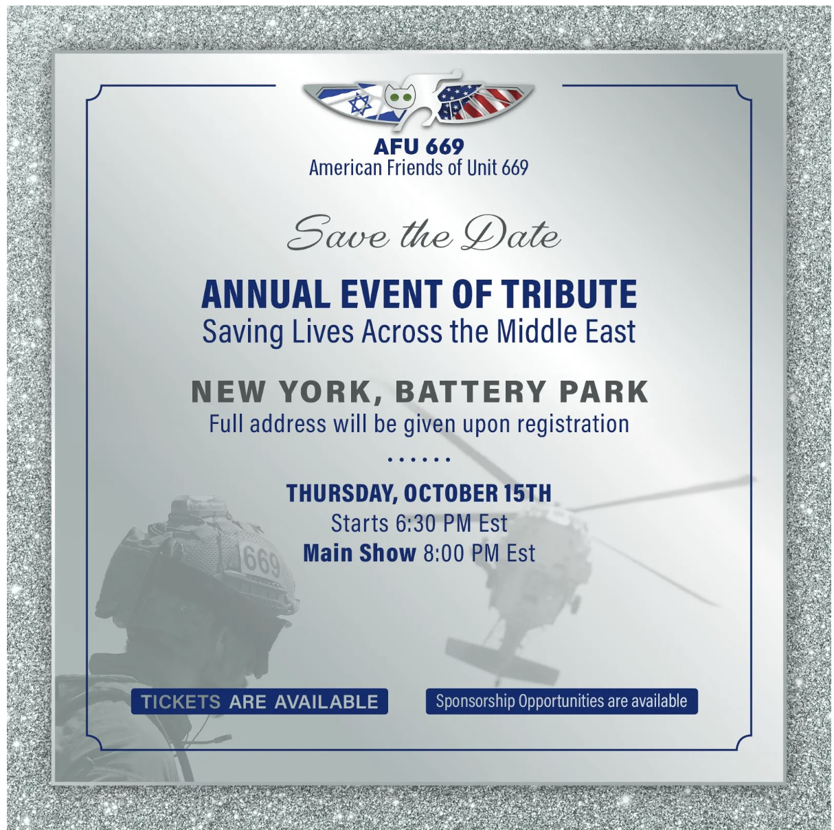Campaign cover image for NY Auction: American Friends of Unit 669 - For Those Who Save Lives