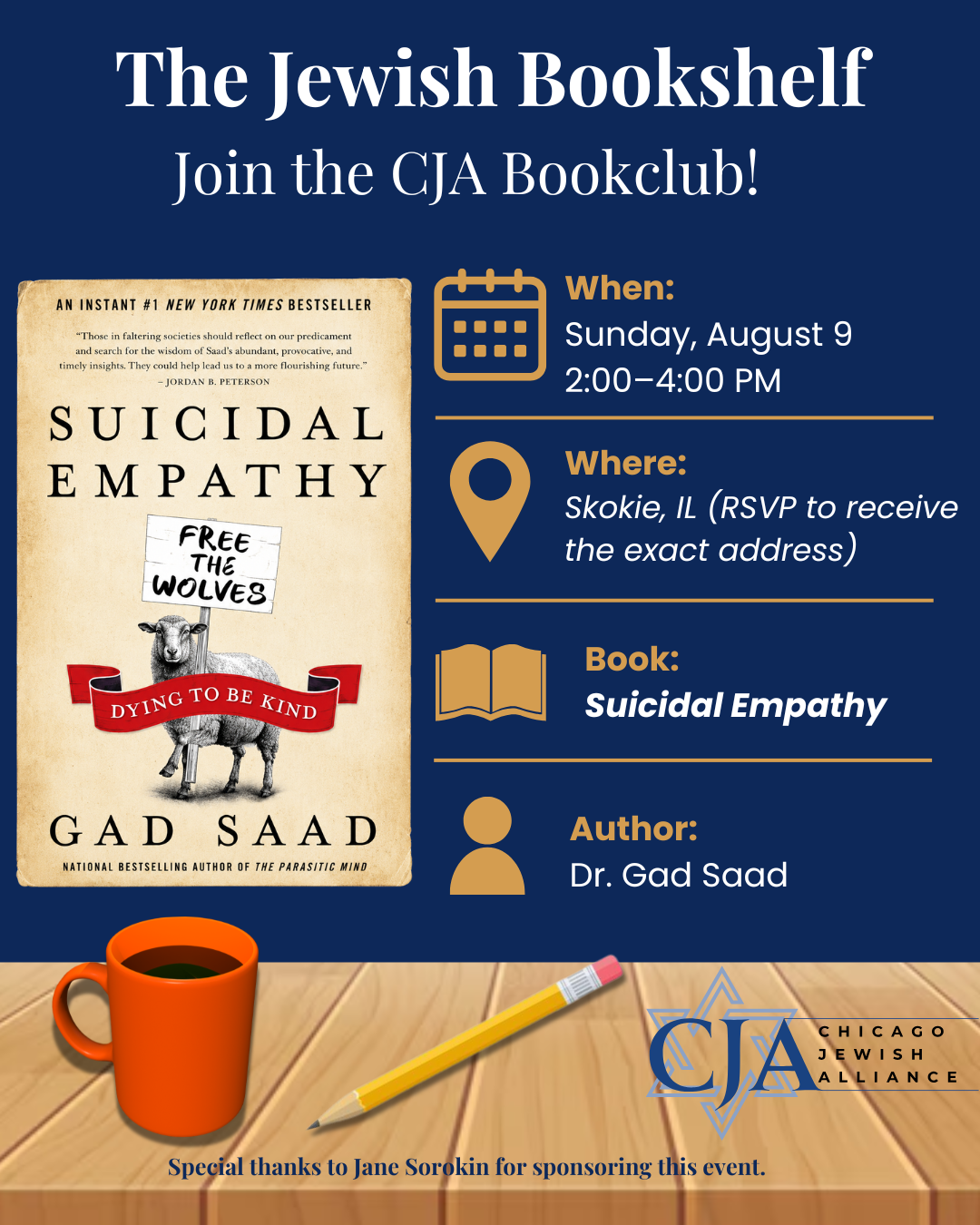 Campaign cover image for CJA: The Jewish Bookshelf: Suicidal Empathy by Dr. Gad Saad