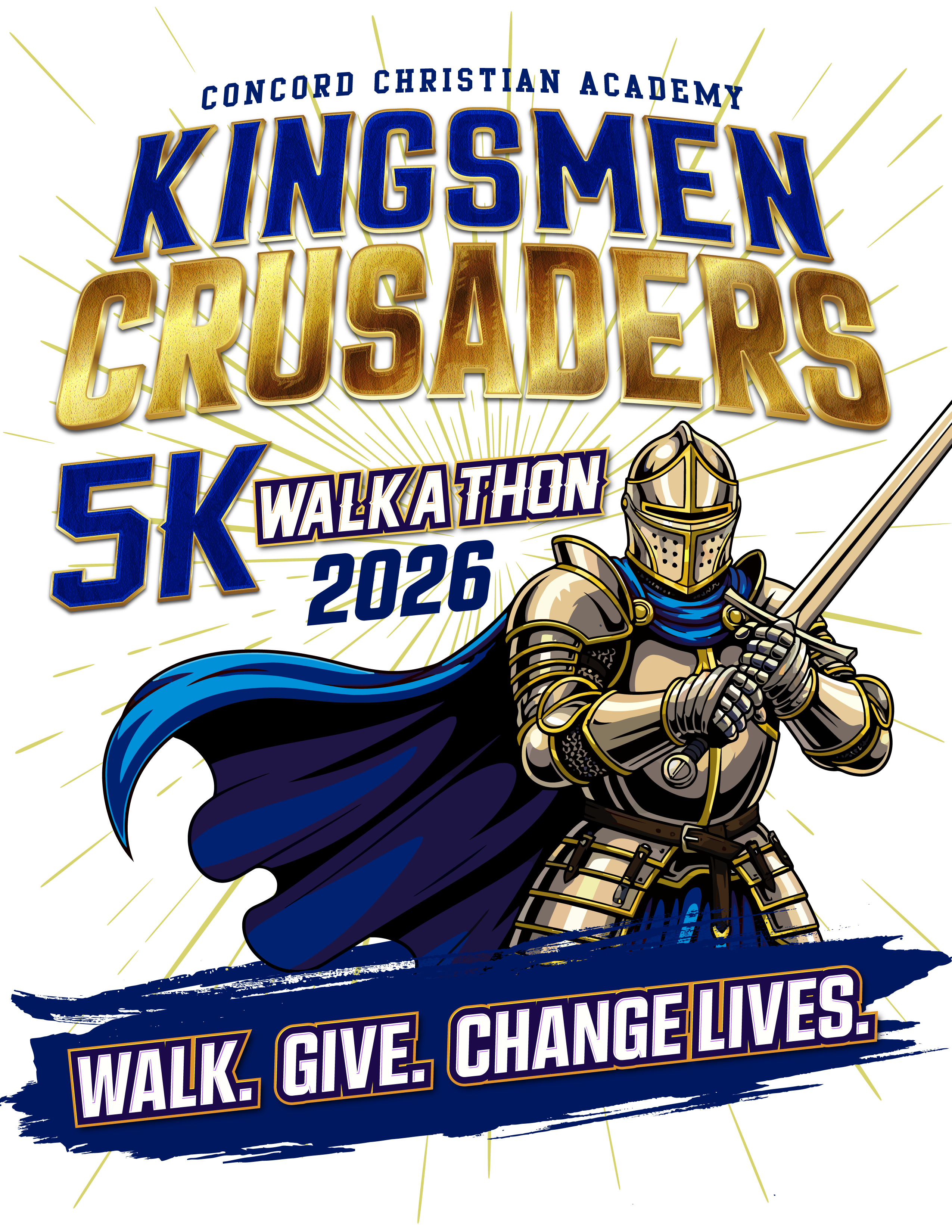 Campaign cover image for 2026 Kingsmen Crusaders 5K Walk-A-Thon Fundraiser