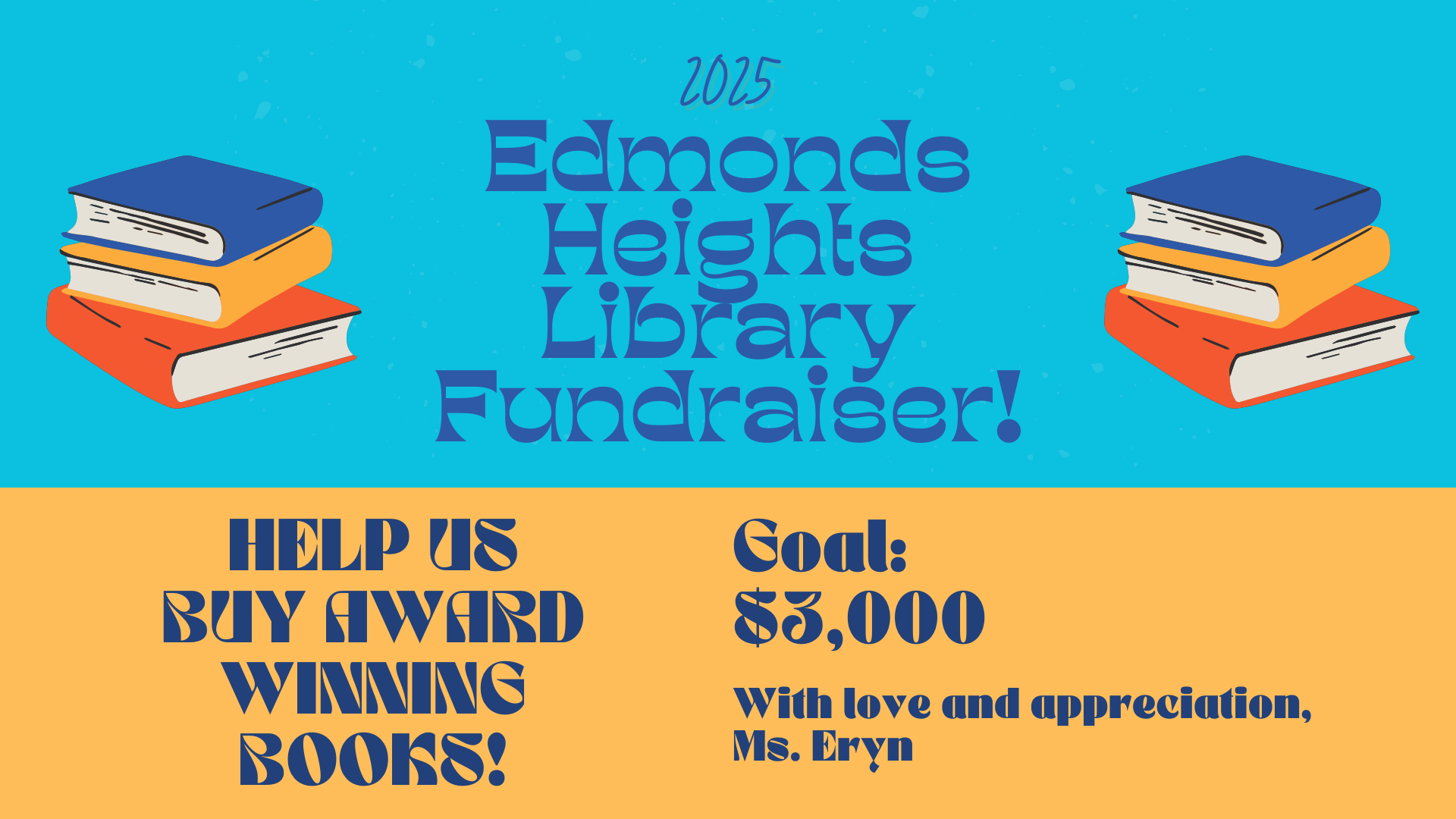 Campaign cover image for Award Winning Books for Our Library!