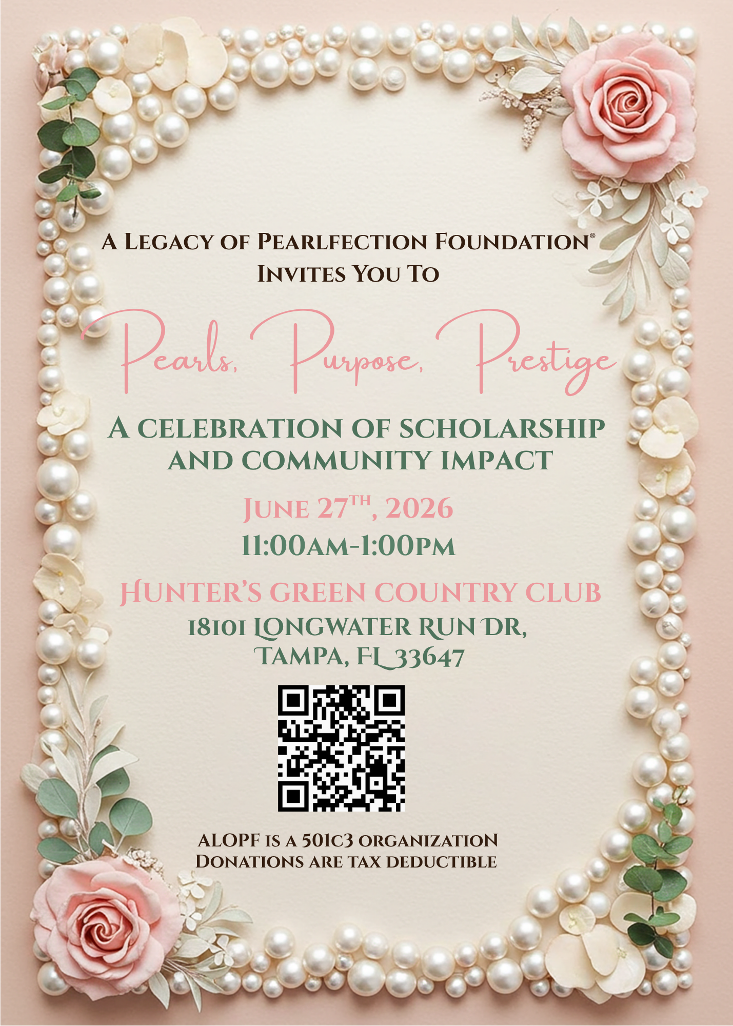 Campaign cover image for ALOPF Presents - Pearls, Purpose, Prestige