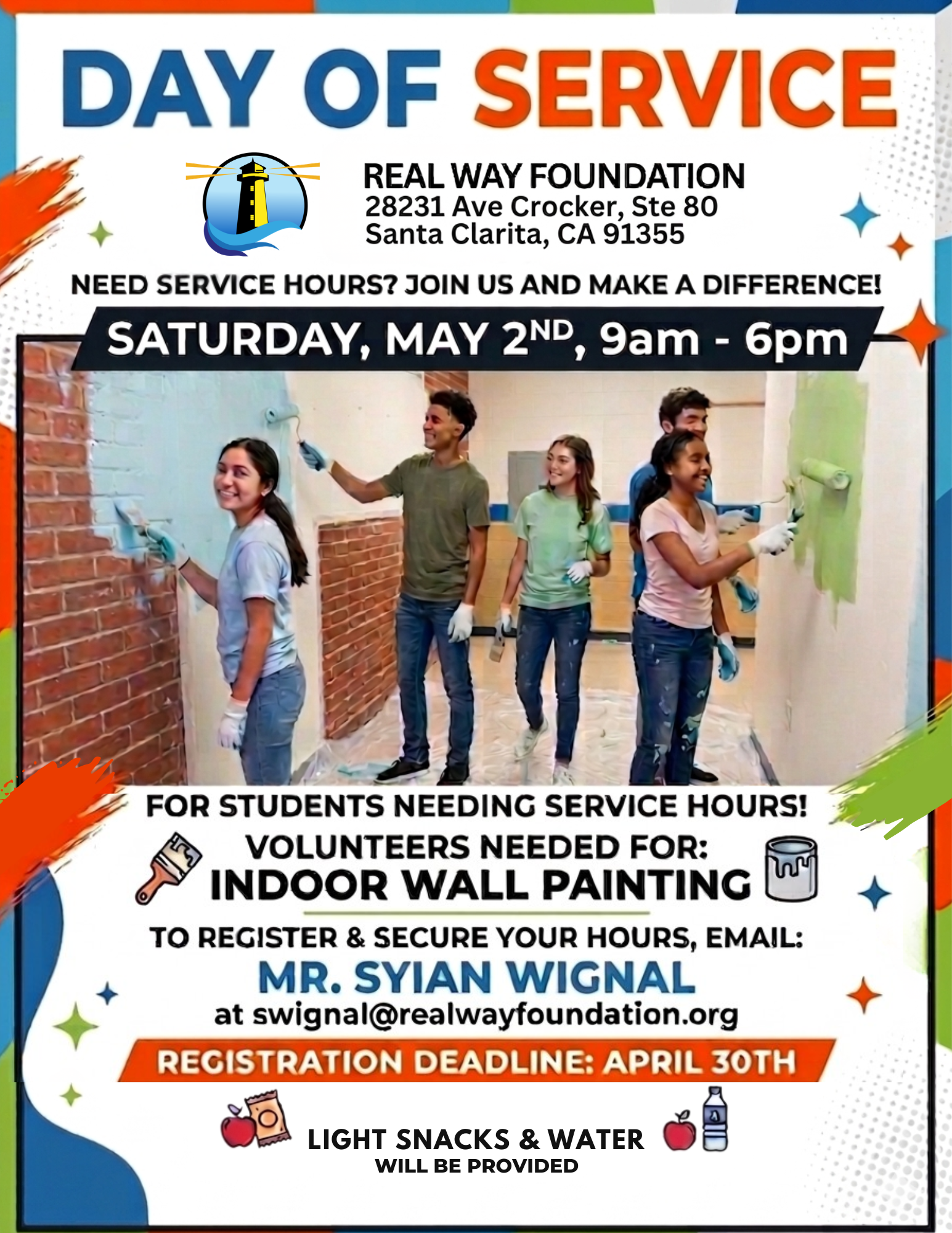 Campaign cover image for Day of Service Event for Students Needing Service Hours