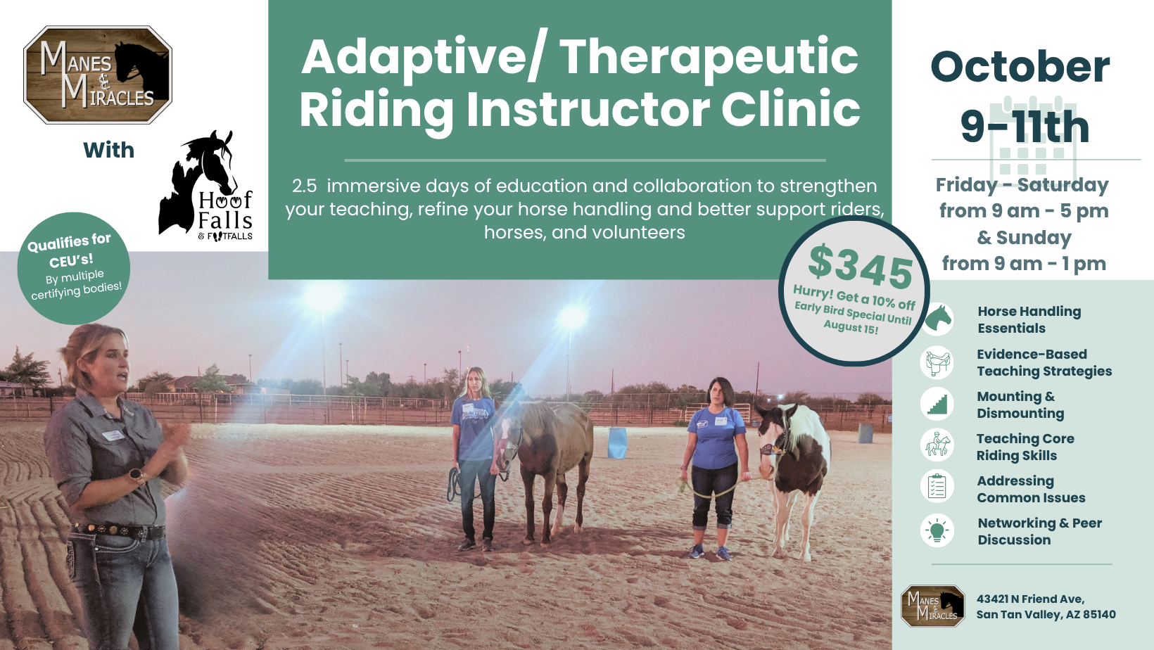 Campaign cover image for Adaptive/Therapeutic Riding Instructor Clinic