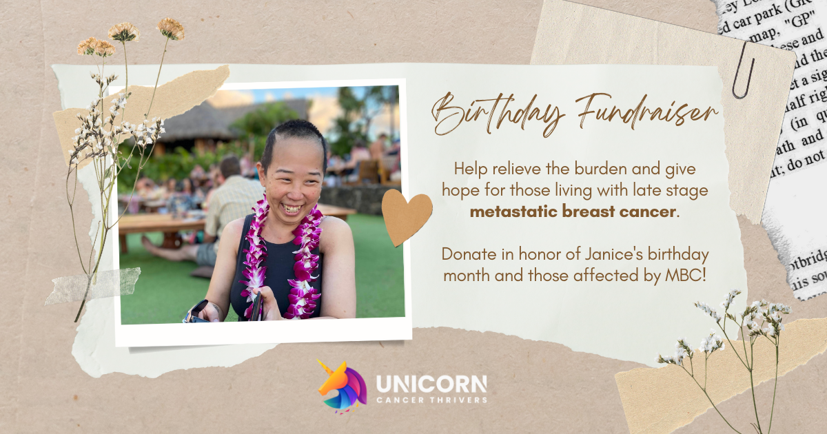 Campaign cover image for Unicorn Fundraiser to Benefit Metastatic Breast Cancer Thrivers