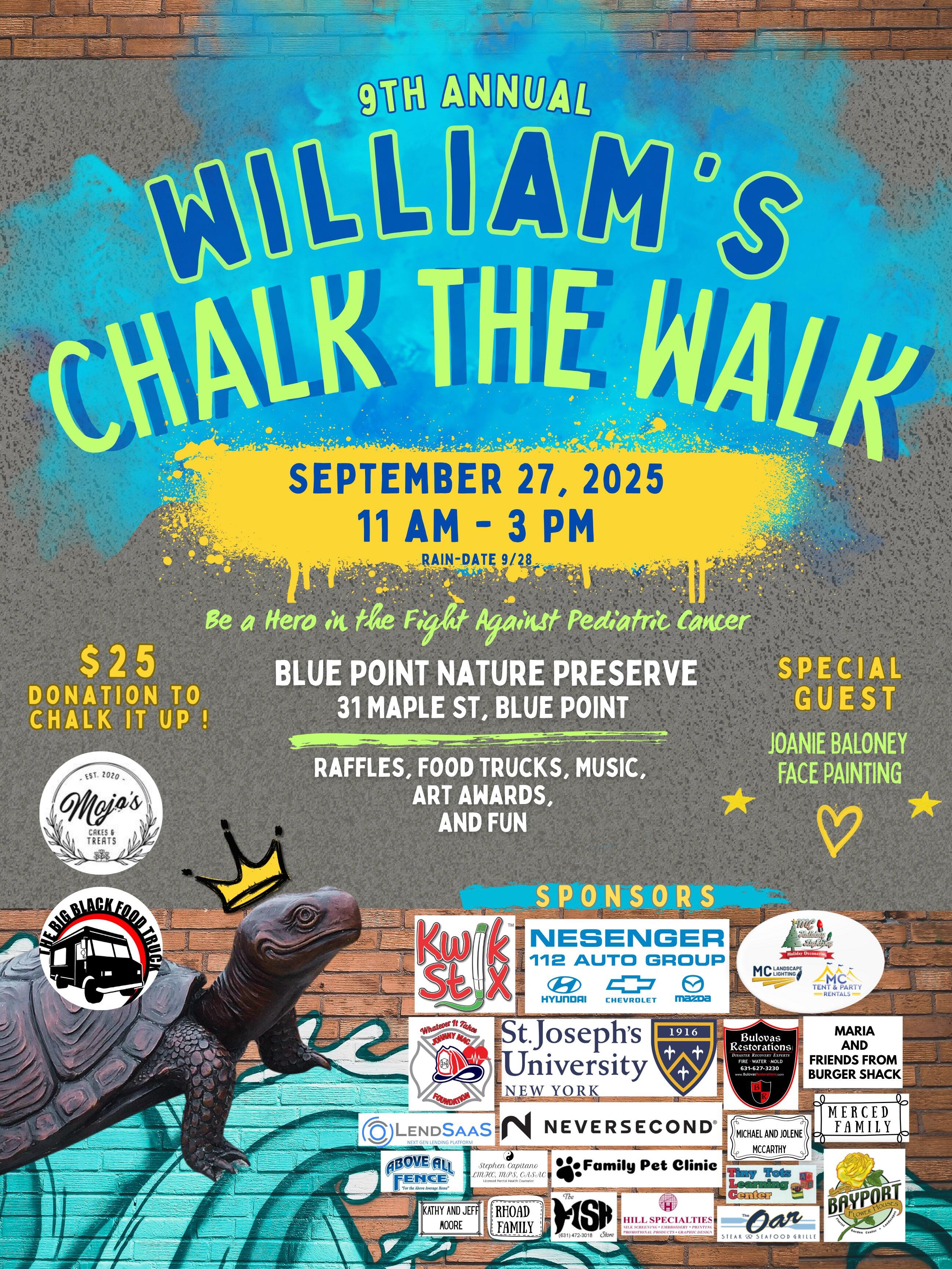 Campaign cover image for 9th Annual William's Chalk the Walk