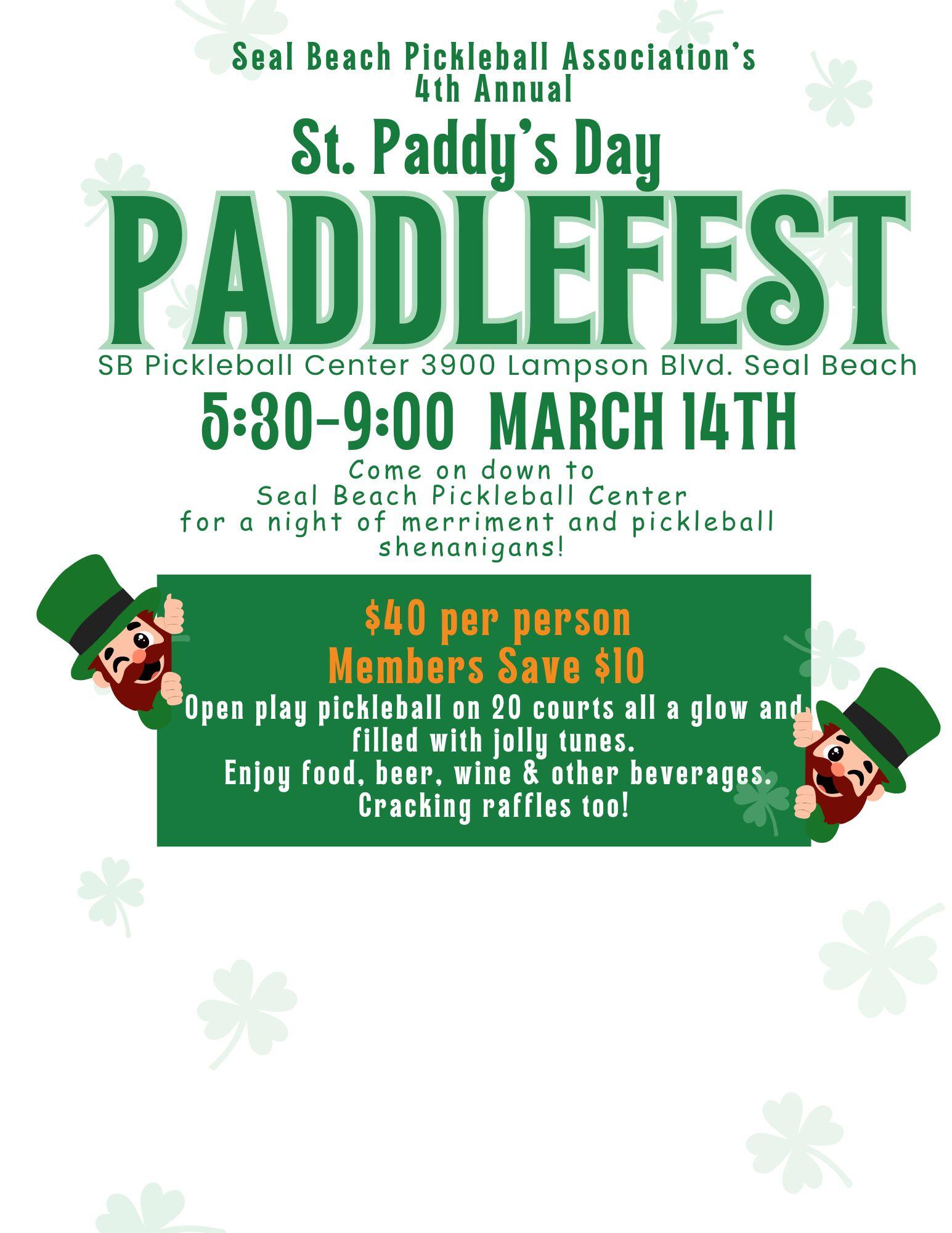Campaign cover image for 4th Annual St. Paddy's Paddlefest