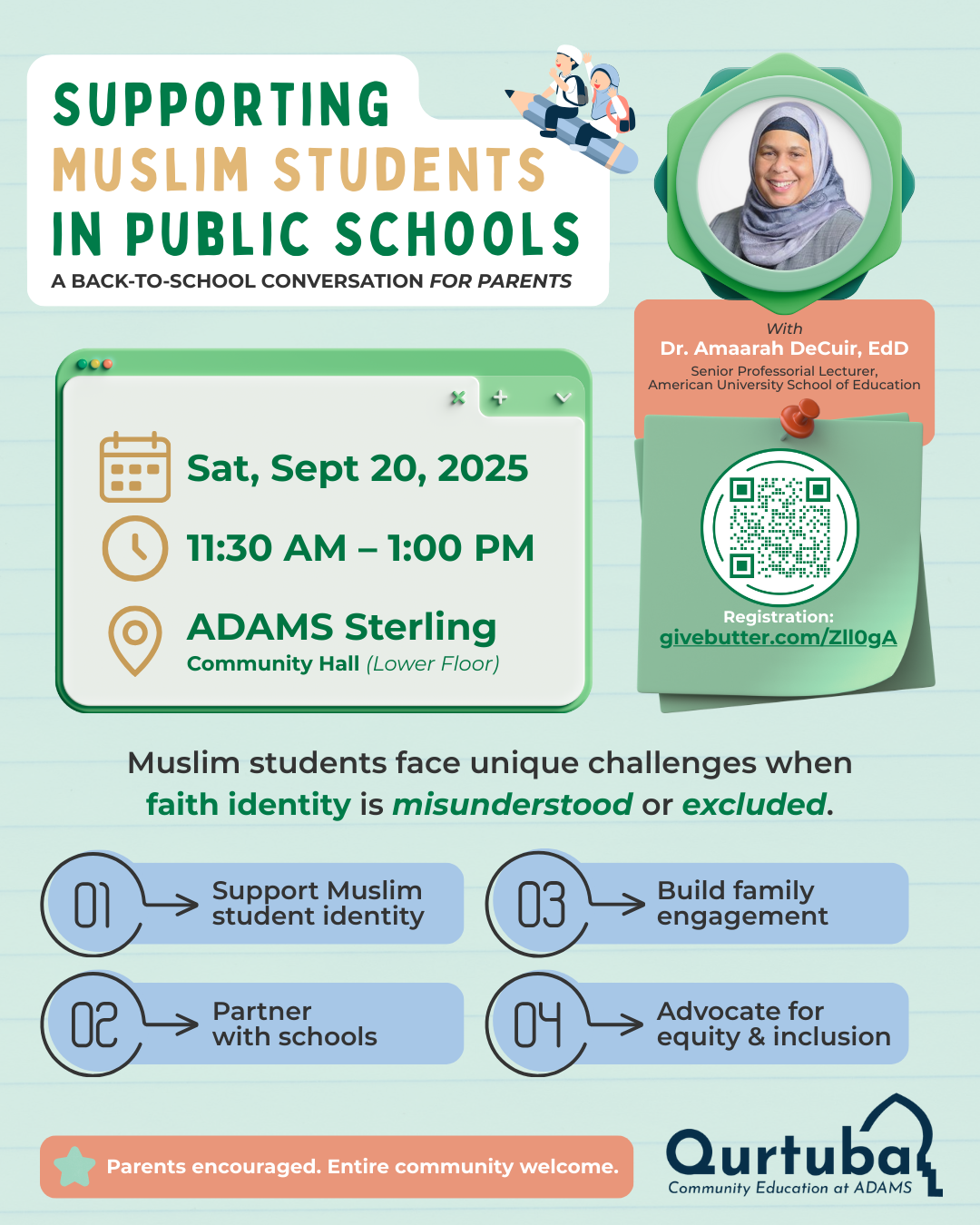 Campaign cover image for Supporting Muslim Students in Public Schools: A Back-to-School Conversation for Parents
