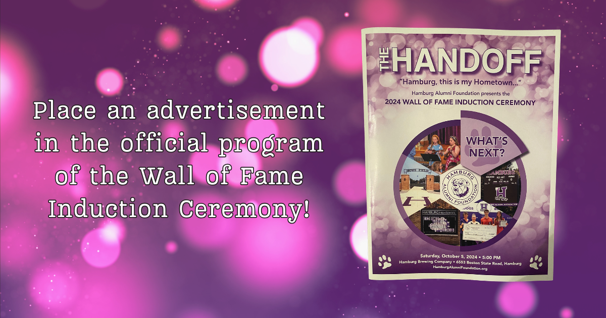 Campaign cover image for 2025 Hamburg Alumni Foundation Wall of Fame Ceremony - Hand-Off Advertisements