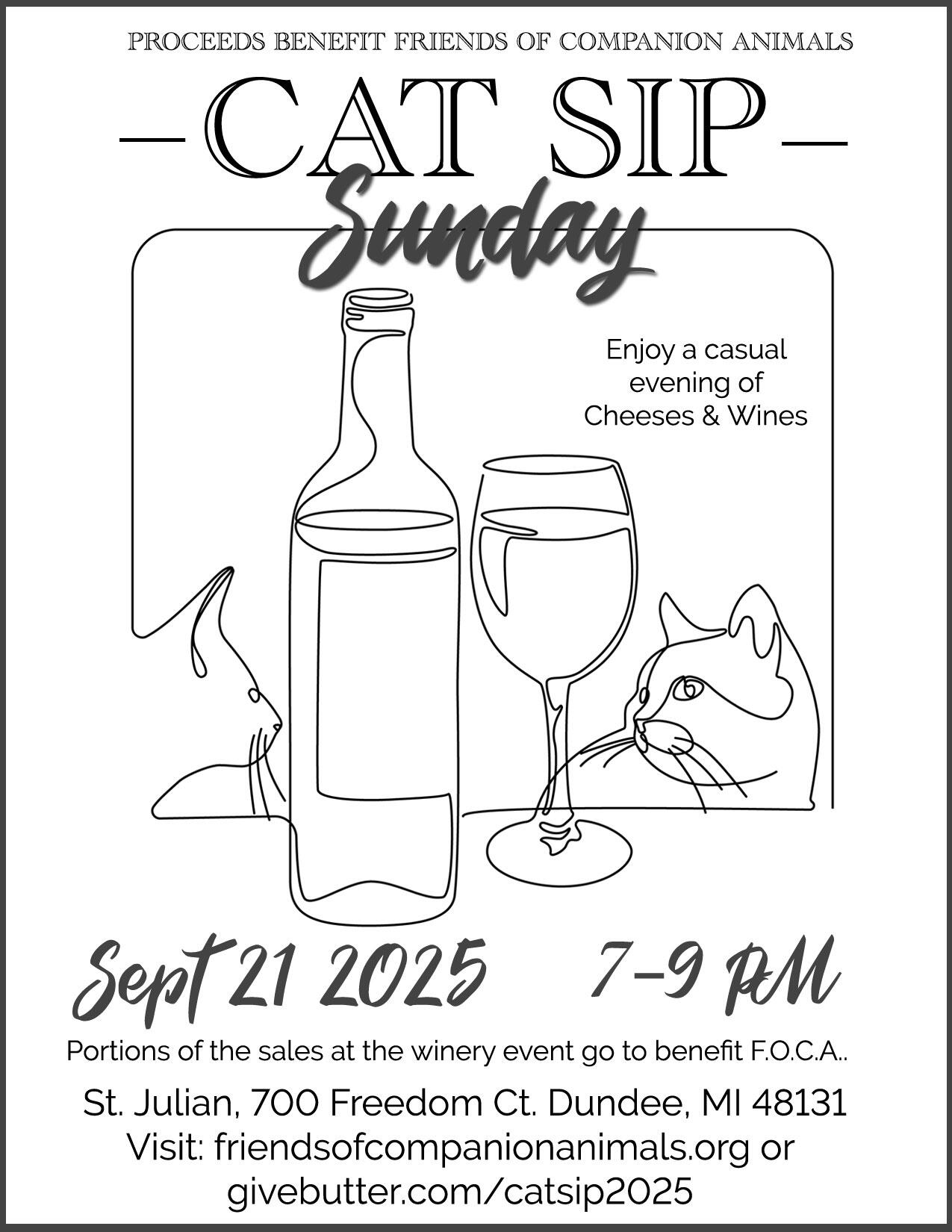 Campaign cover image for FOCA Cat Sip Sunday at St. Julian Dundee