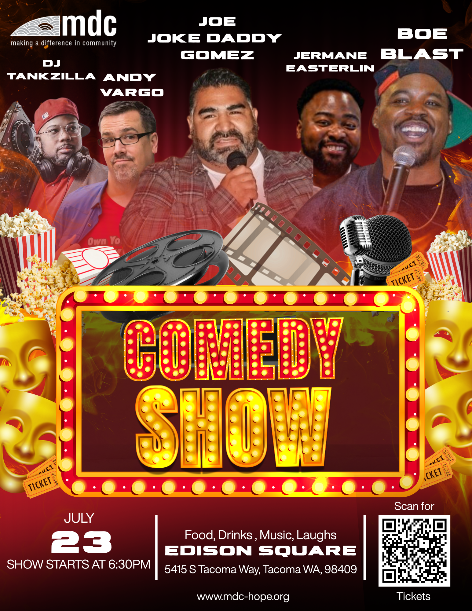 Campaign cover image for MDC Comedy Benefit Show