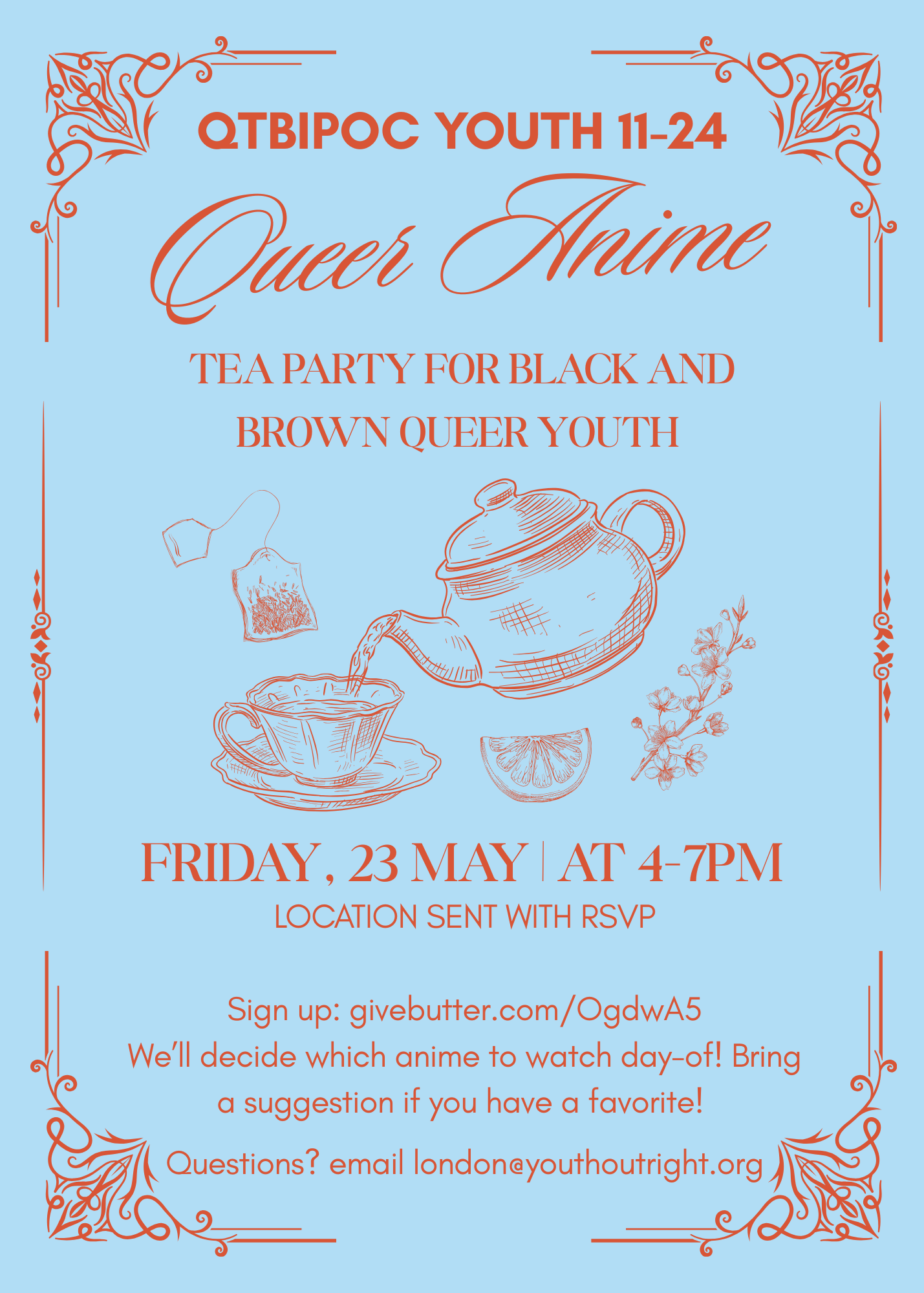 Campaign cover image for Queer Anime Tea Party