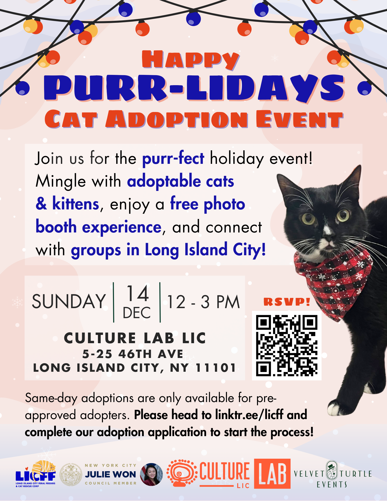 Campaign cover image for Happy Purr-lidays Cat Adoption Event
