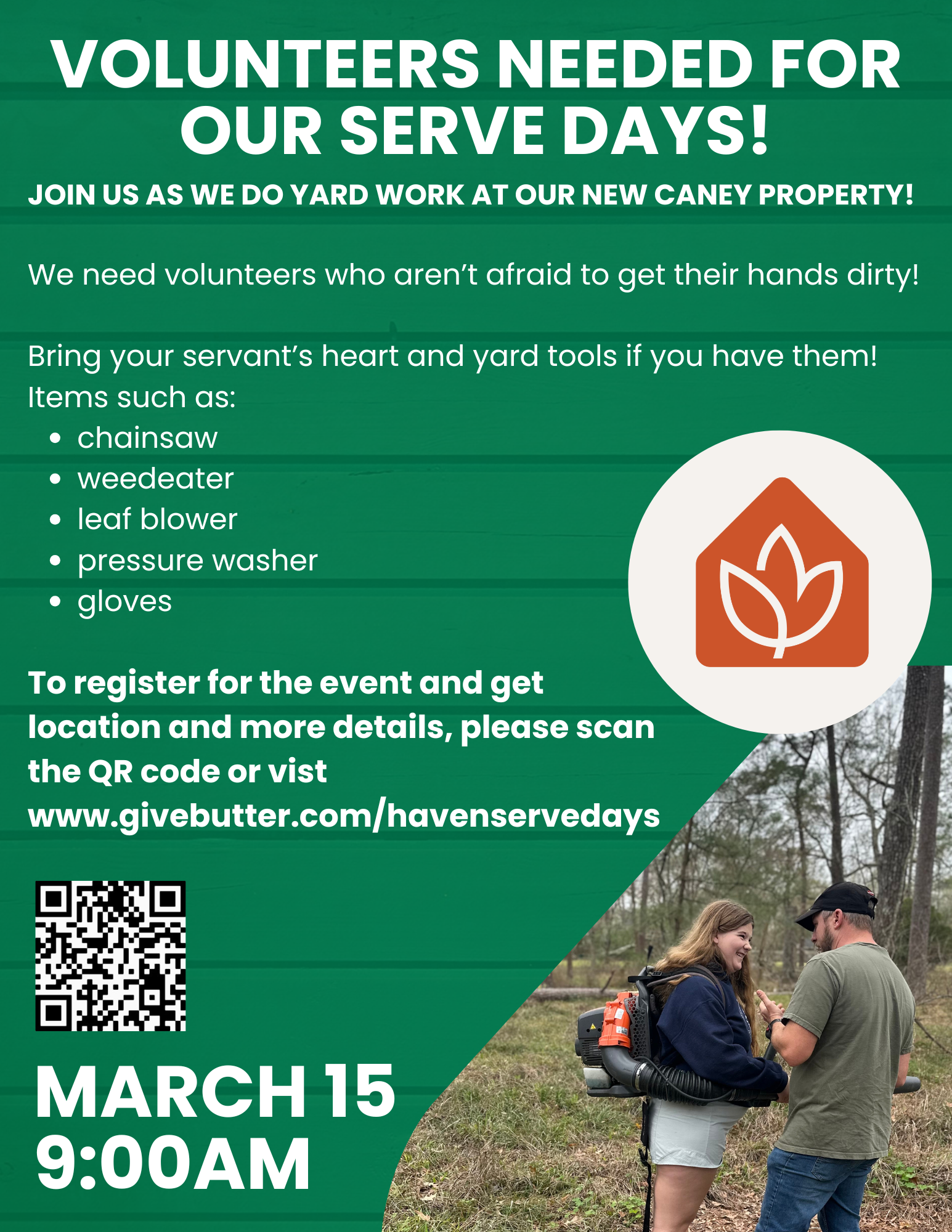 Campaign cover image for The Haven's Serve Days at our Property in New Caney