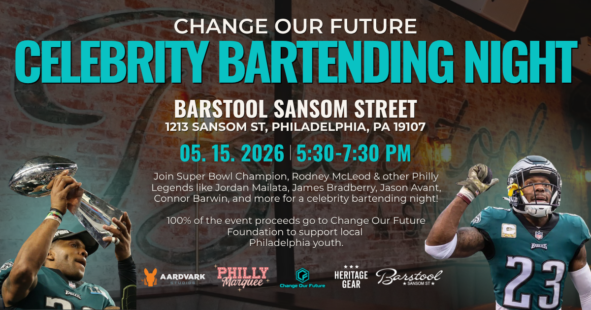 Campaign cover image for Change Our Future Celebrity Bartending Night