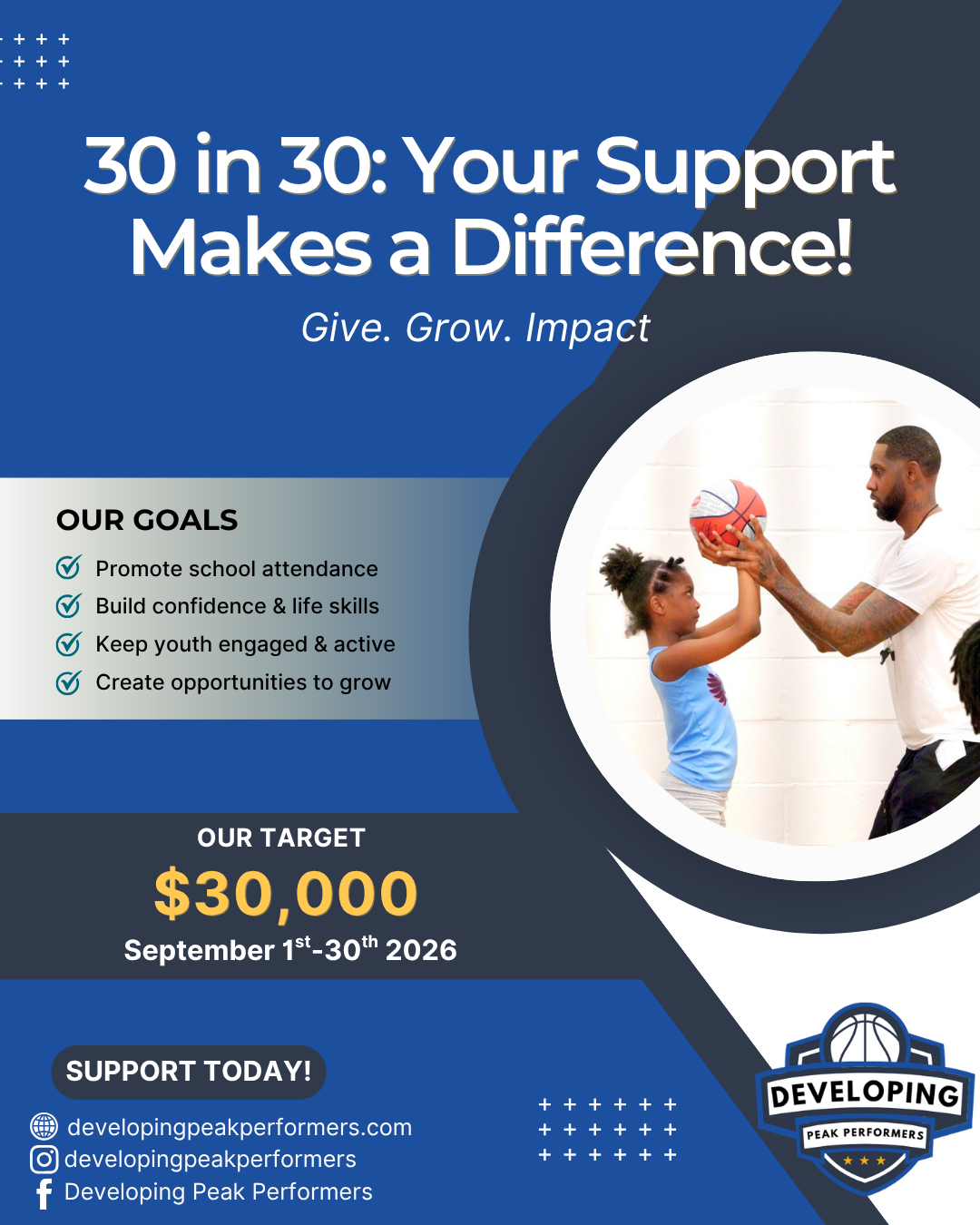 Campaign cover image for Developing Peak Performers Afterschool Program