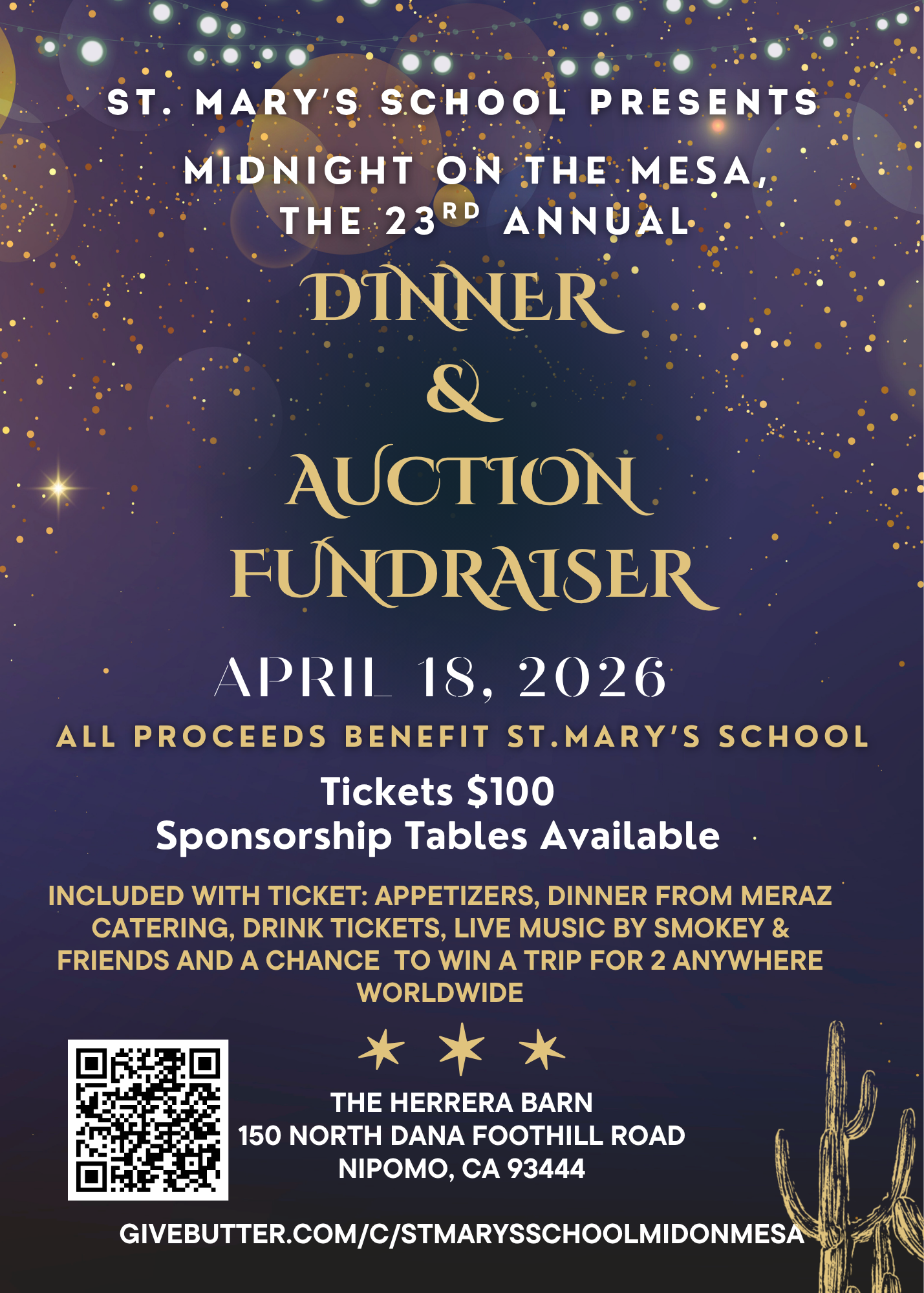 Campaign cover image for 23rd Annual Auction: Midnight on the Mesa!