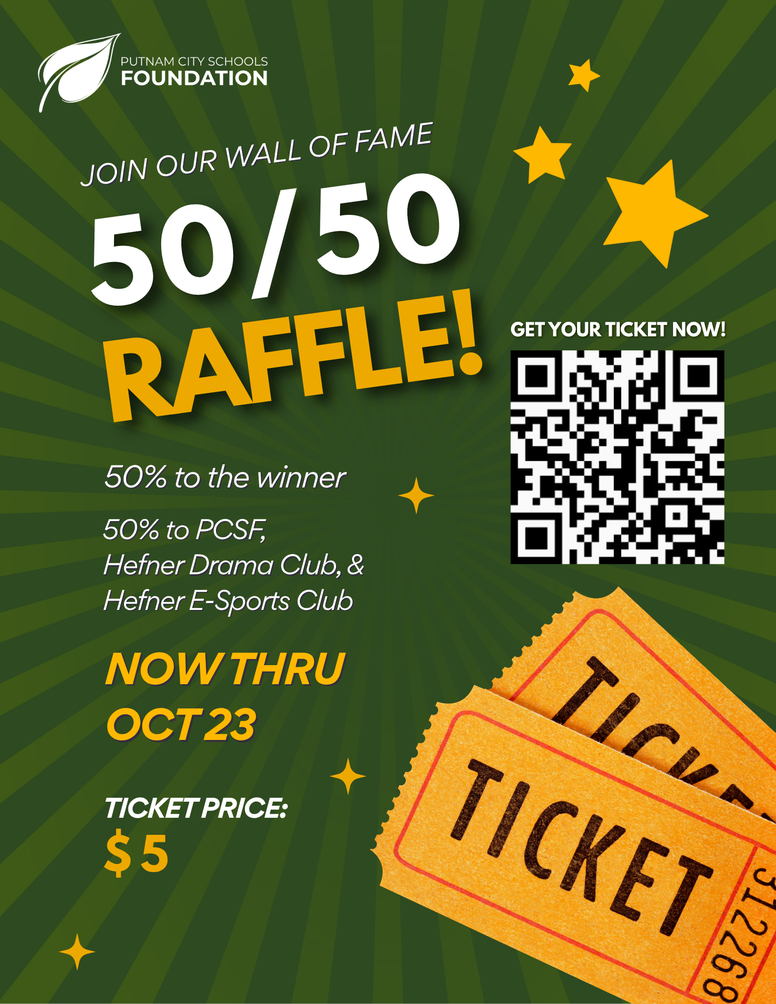 Campaign cover image for 50/50 Raffle Drawing 2025