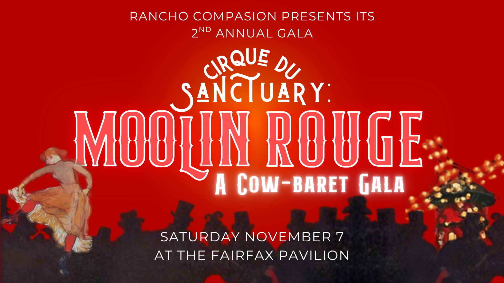 Campaign cover image for 2nd Annual Gala: Cirque du Sanctuary - MOOlin Rouge!