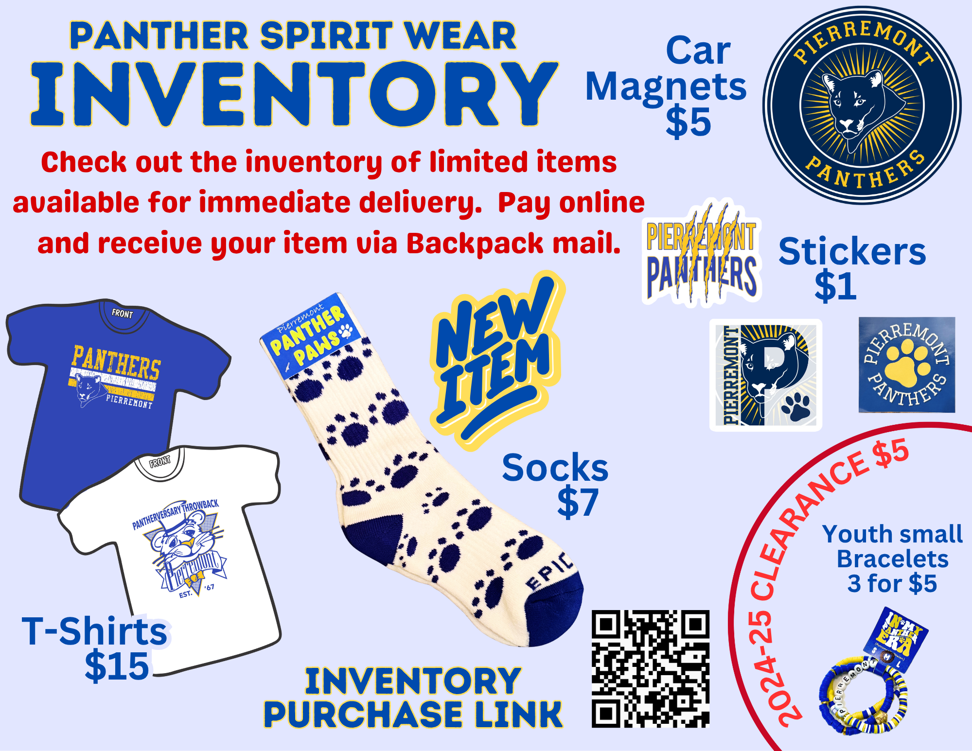 Campaign cover image for Spirit Wear Inventory 2025