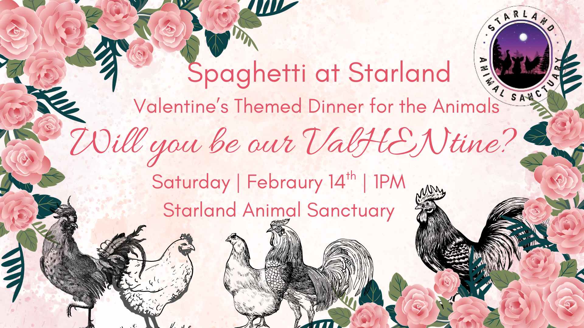 Campaign cover image for Valentine's Spaghetti Dinner at Starland 2026
