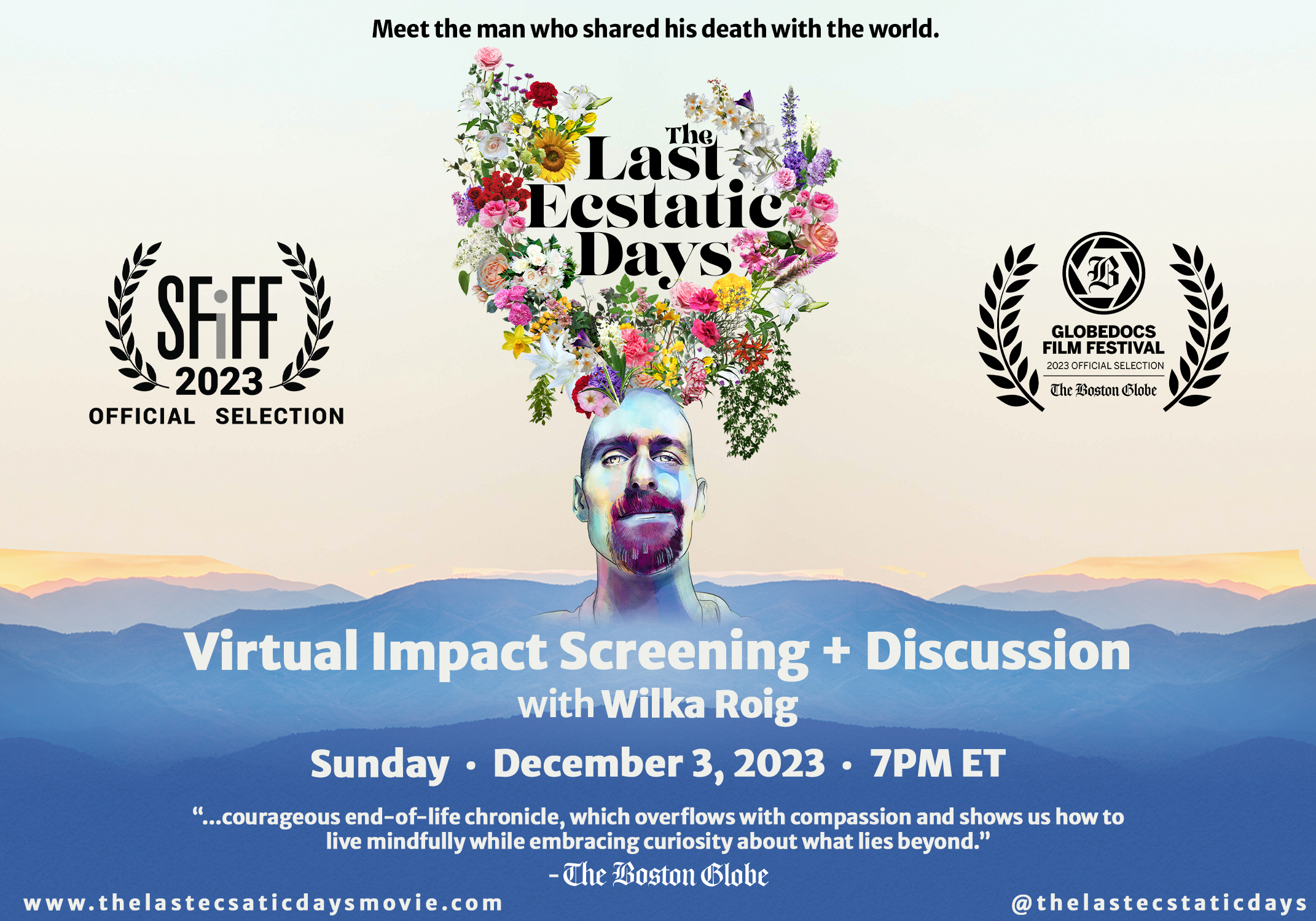 Campaign cover image for "The Last Ecstatic Days": A Virtual Engagement Screening + Death Awareness Discussion with Latin American Outreach Coordinator Wilka Roig