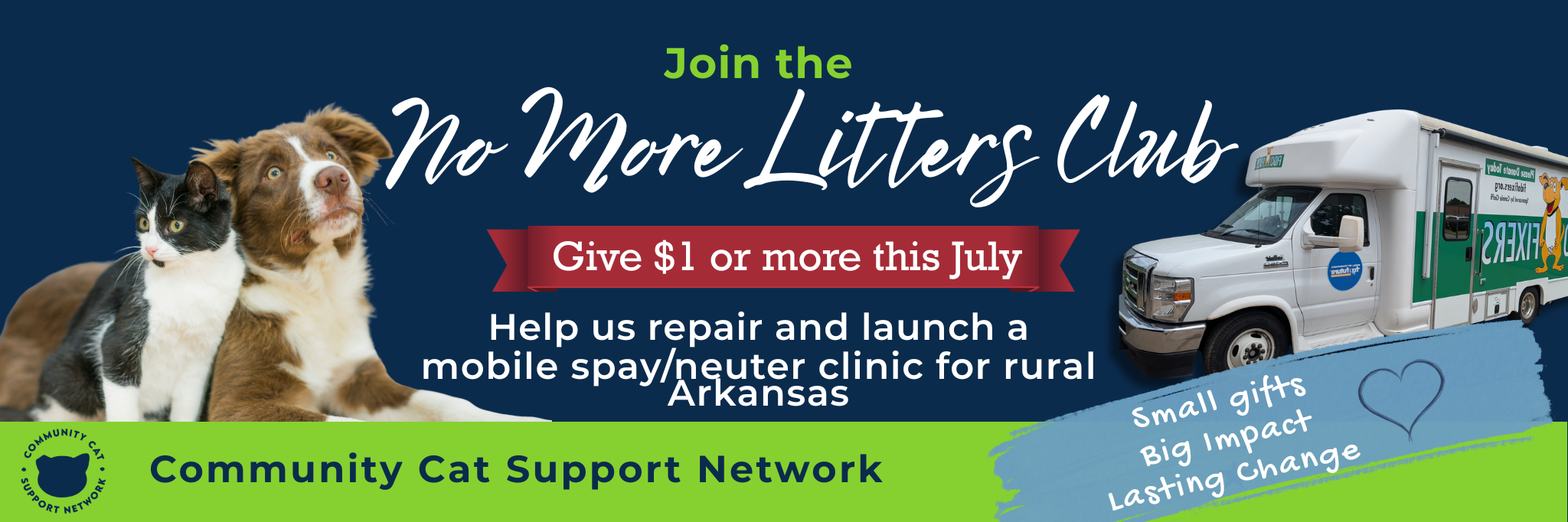 Campaign cover image for Join the No More Litters Club