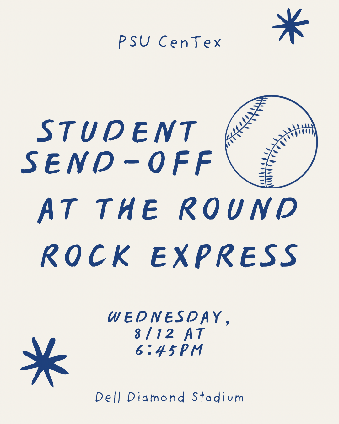 Campaign cover image for Student Sendoff and Alumni Night at Round Rock Express