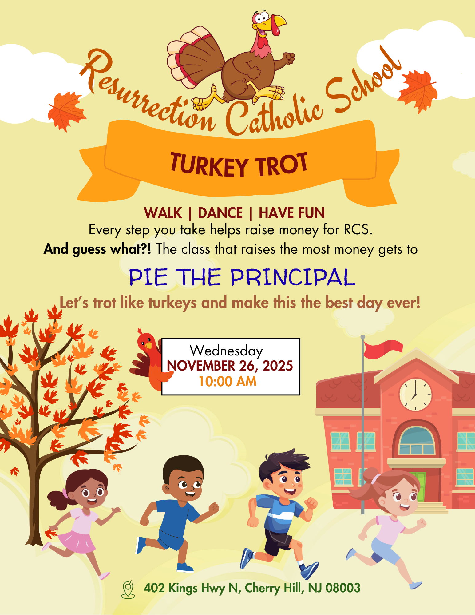 Campaign cover image for Resurrection Catholic School Turkey Trot