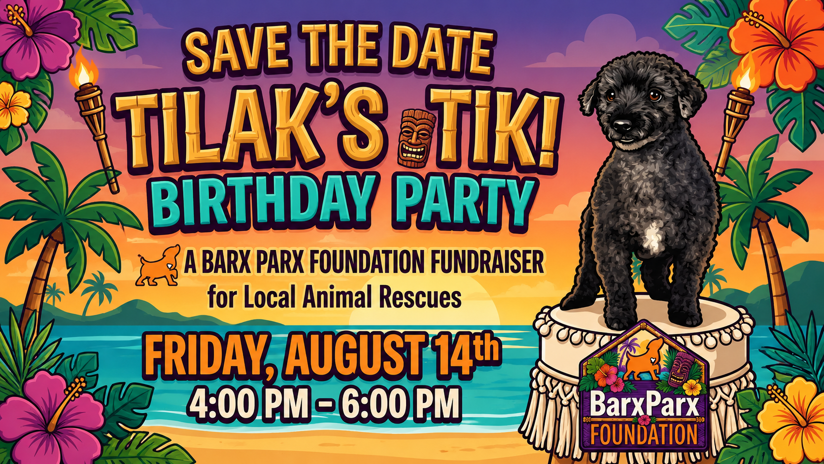 Campaign cover image for Tilak's Tiki B-Day Fundraiser
