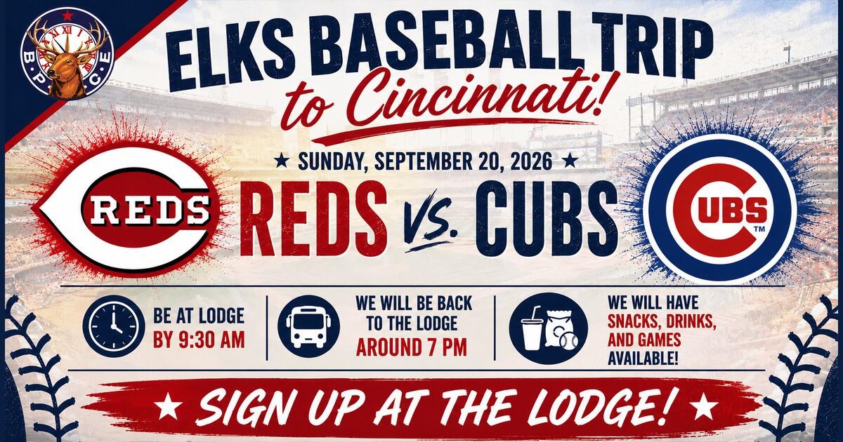 Campaign cover image for 2026 - Reds vs Cubs Bus Trip Sept 20