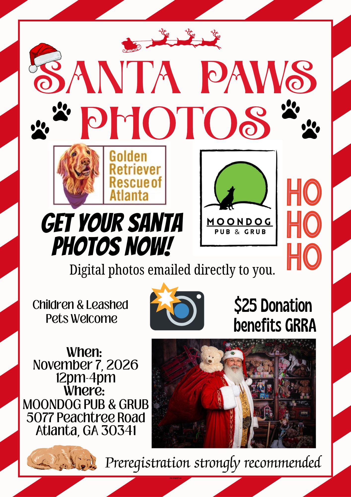 Campaign cover image for Santa Paws at MoonDog Pub & Grub
