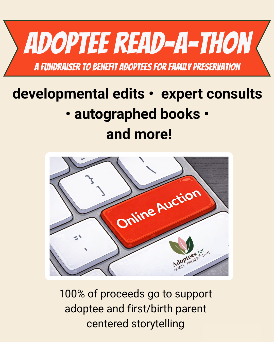 Campaign cover image for Silent Auction Adoptee Read-a-thon