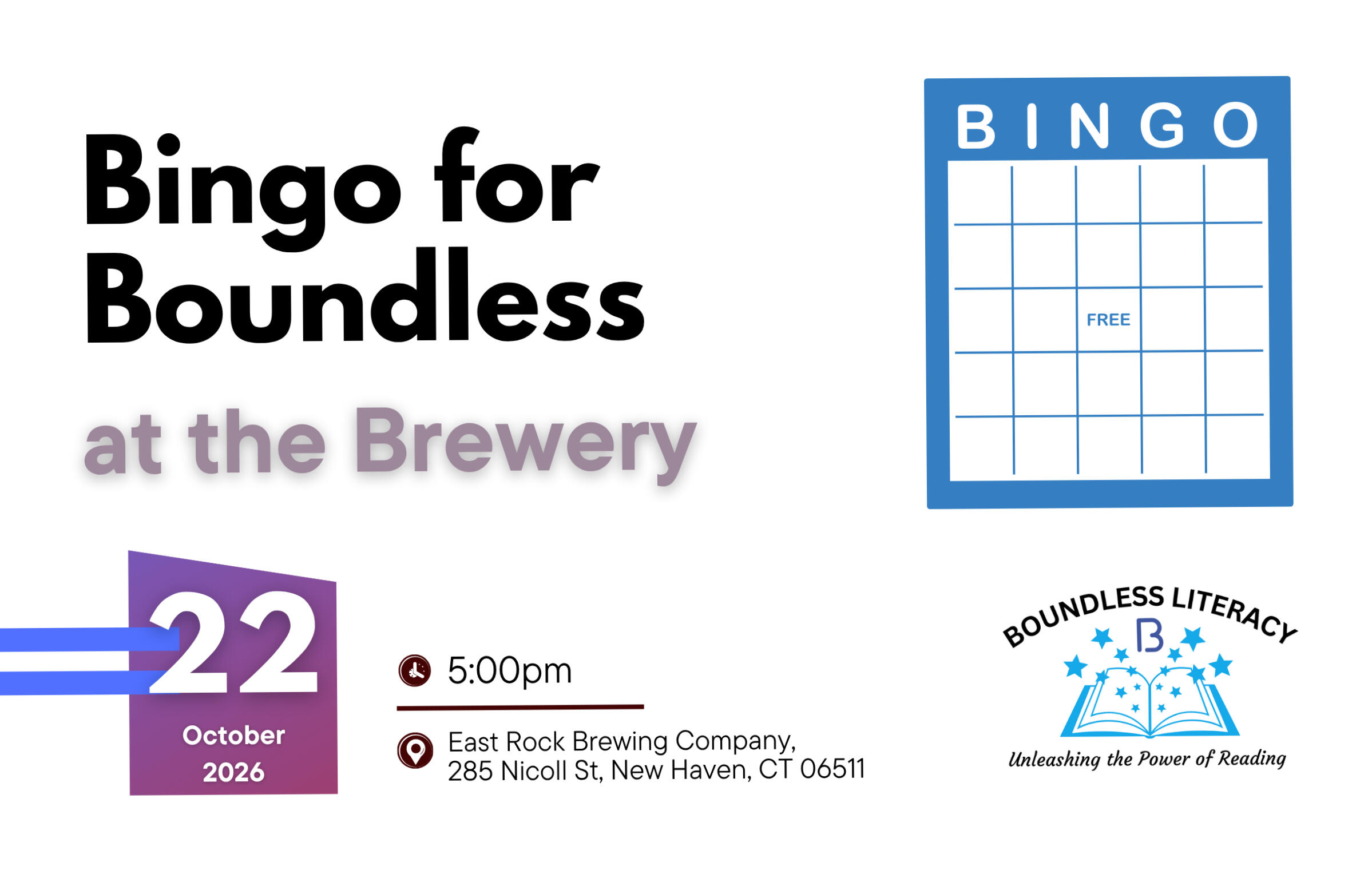 Campaign cover image for Bingo for Boundless at the Brewery