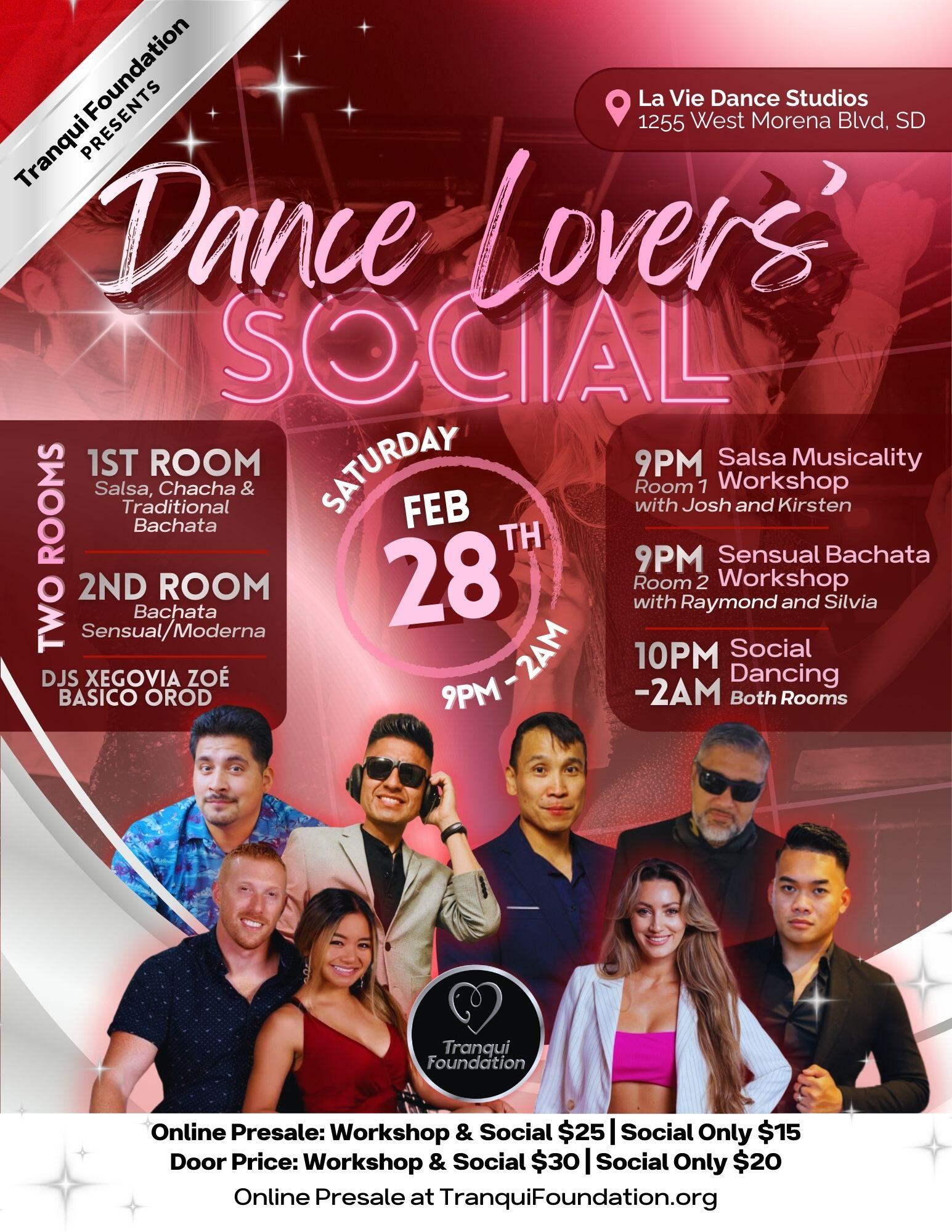 Campaign cover image for Dance Lovers' Social 💖 2/28