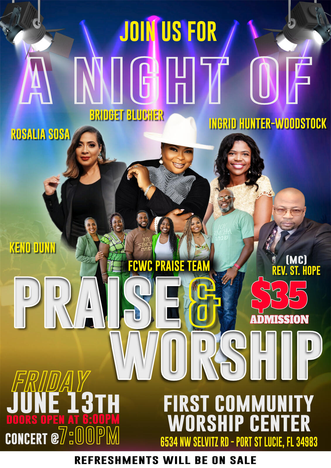 Campaign cover image for A Night of Praise & Worship