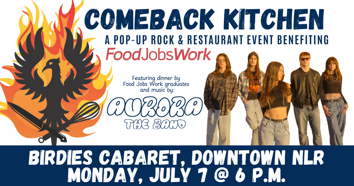 Campaign cover image for Comeback Kitchen—A Pop-Up Rock & Restaurant Event Benefiting Food Jobs Work