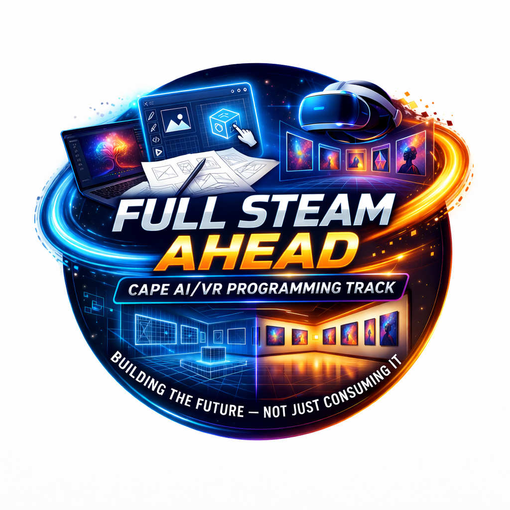 Campaign cover image for Full STEAM Ahead: CAPE AI/VR Programming Track and Virtual Art Gallery