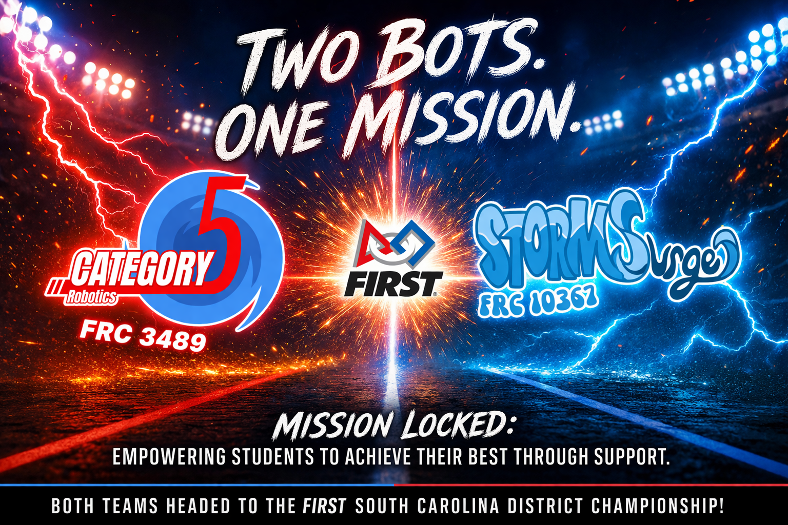Two Bots Two Bots, One Mission - FIRST South Carolina District Championship ...