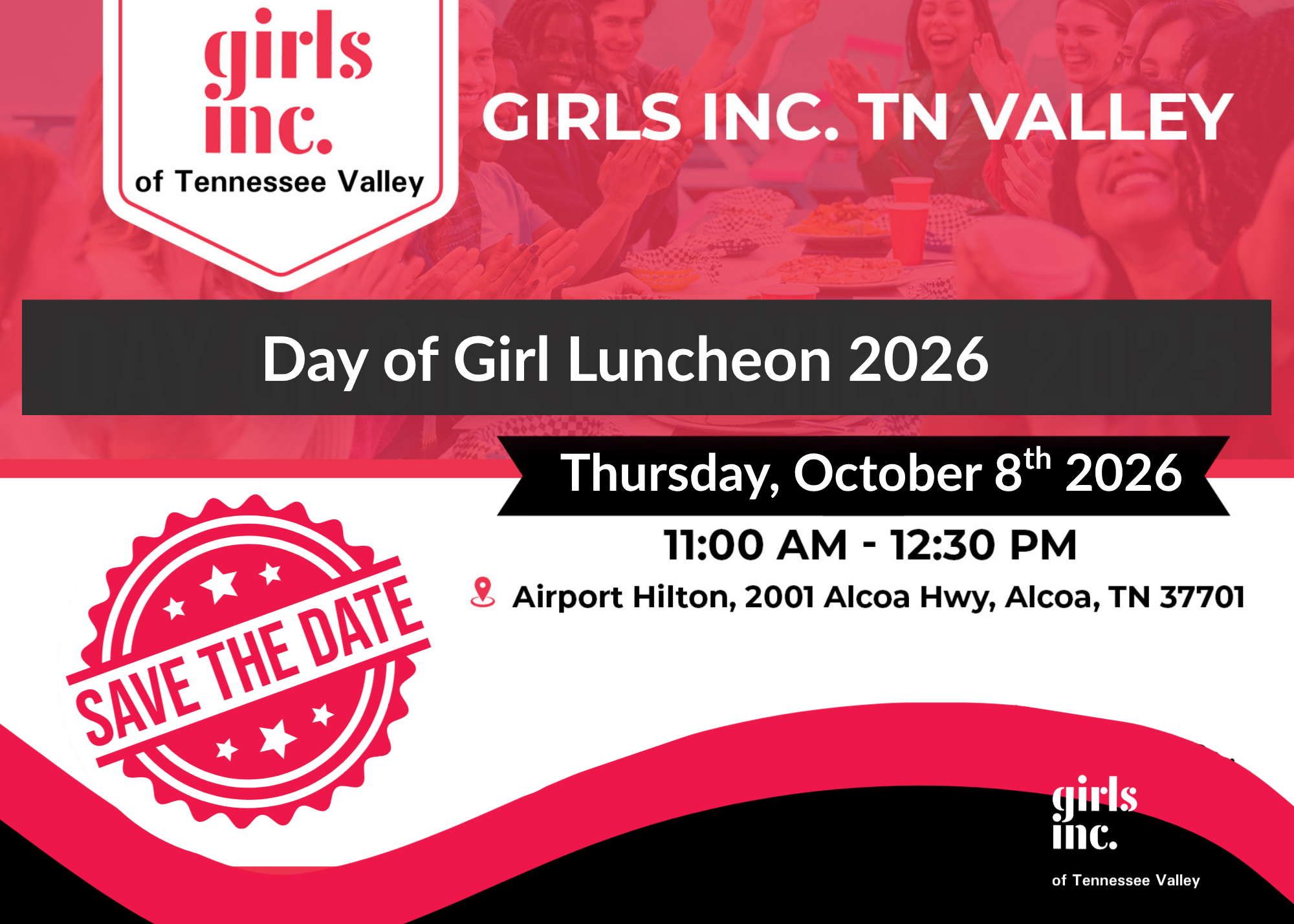 Campaign cover image for Girls Inc. TN Valley Day of Girl Luncheon Event Tickets 2026!