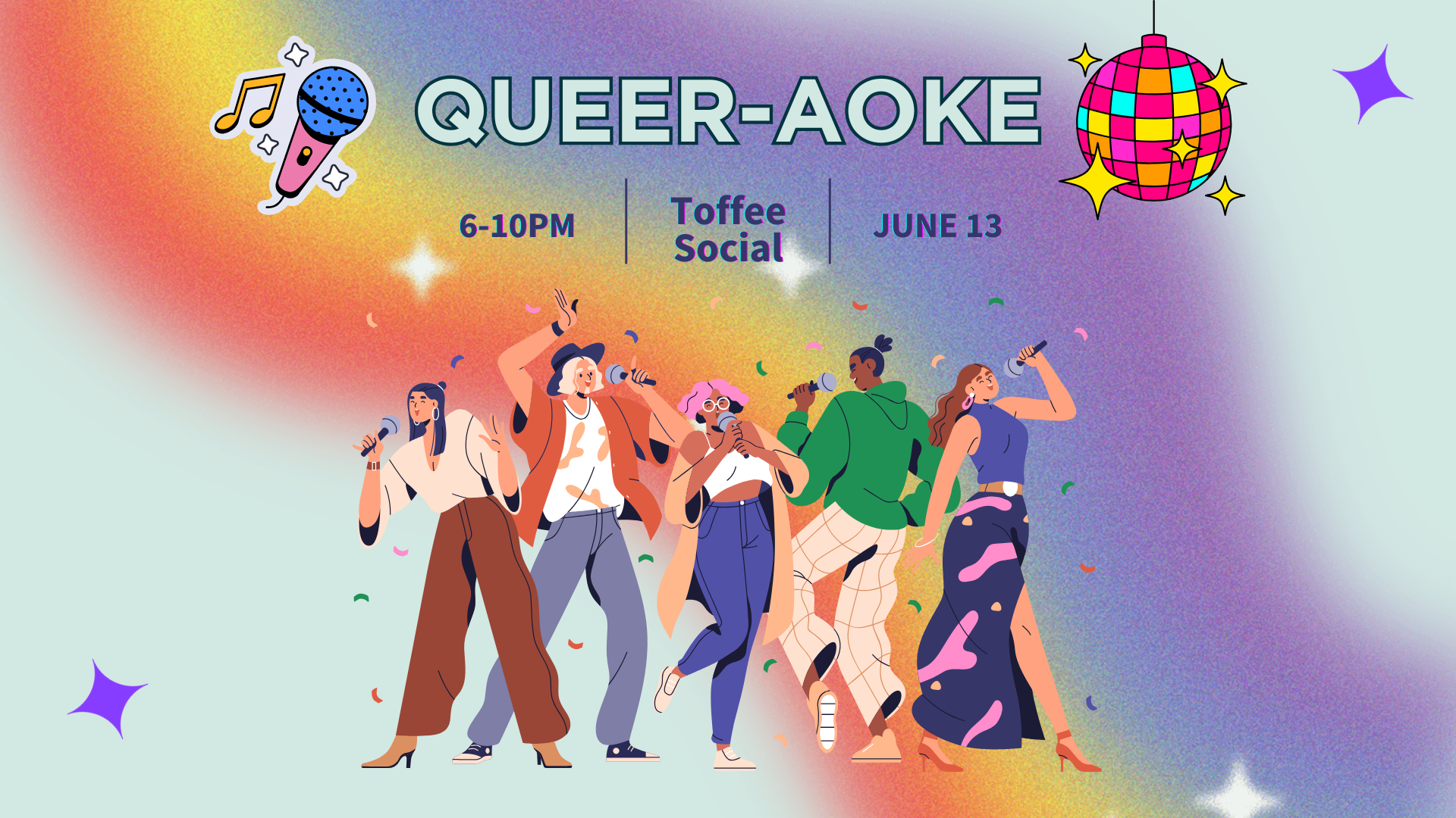 Campaign cover image for Queer-aoke 2026