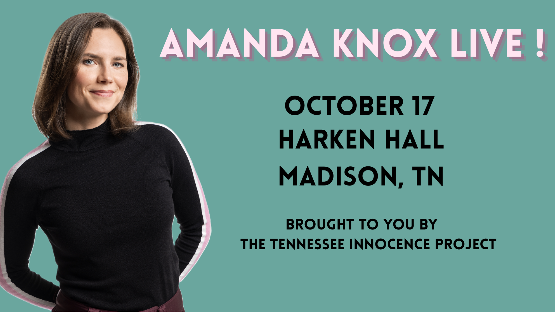 Campaign cover image for Amanda Knox Live!