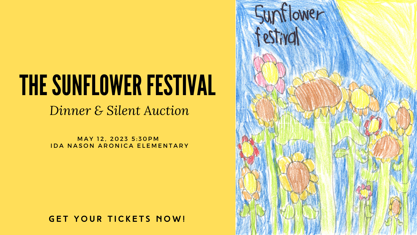 Campaign cover image for SOLD OUT!!  Sunflower Festival Family Dinner & Auction