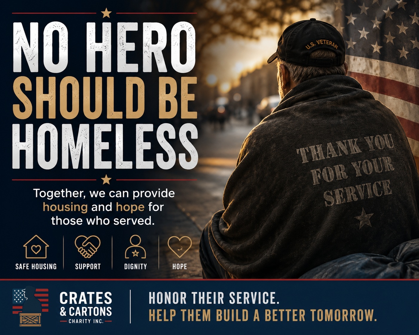 Campaign cover for No Hero Should Be Homeless