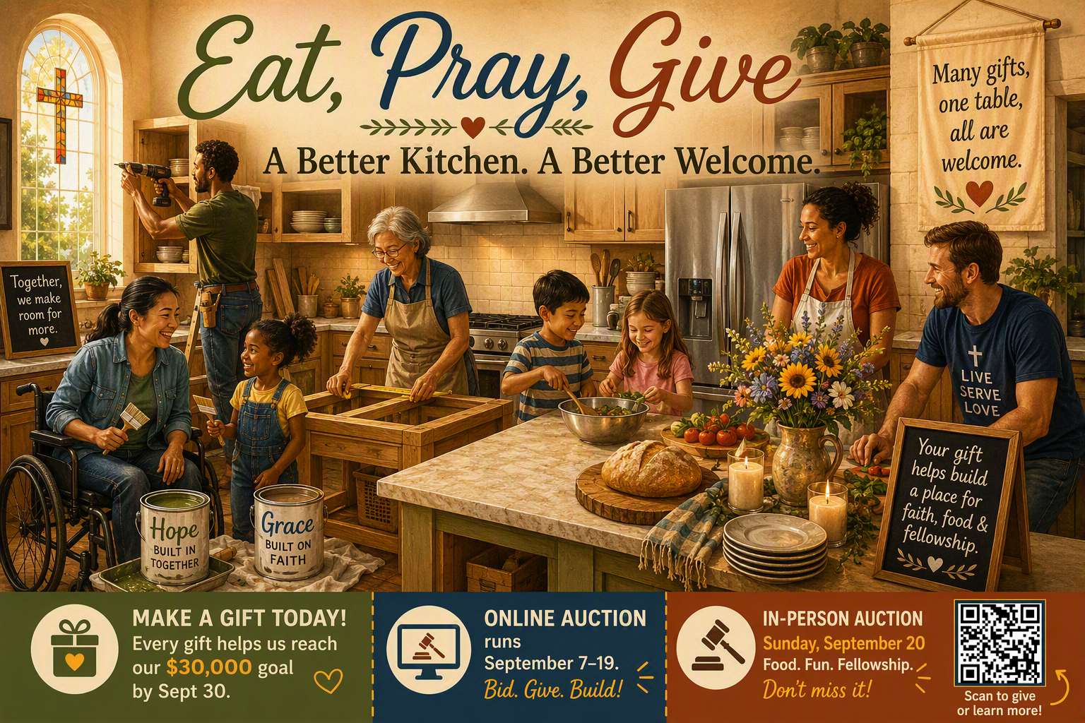 Campaign cover image for Eat, Pray, Give