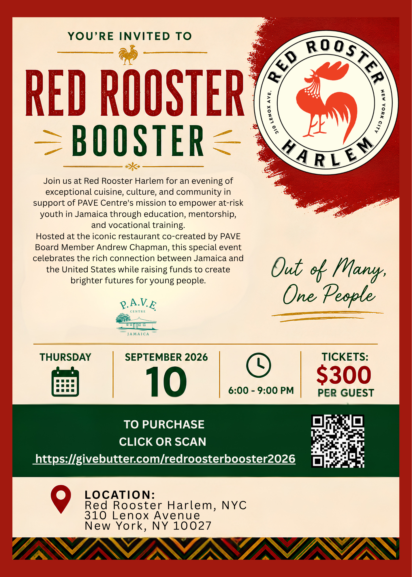 Campaign cover image for PAVE the Way Red Rooster NYC