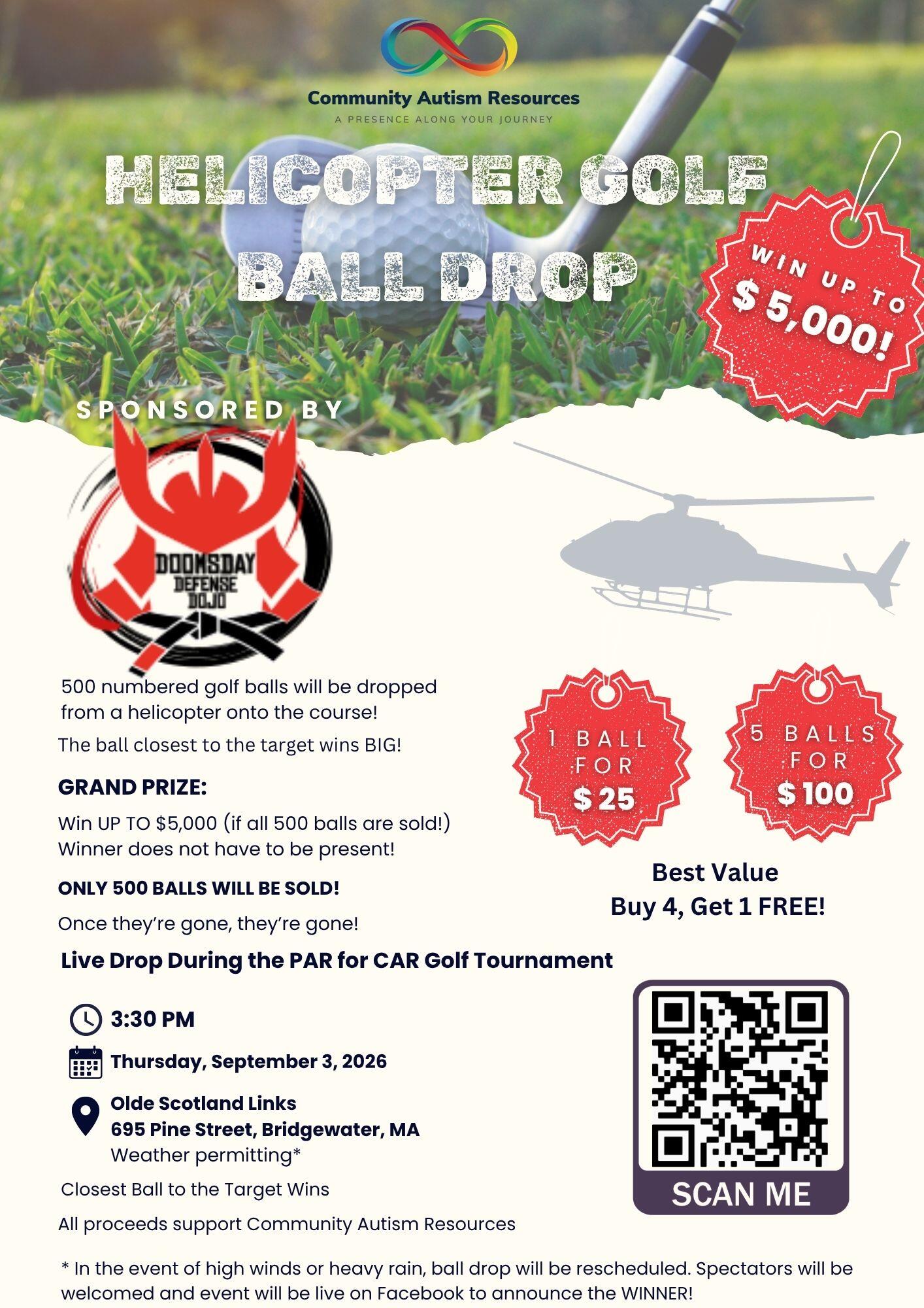 Campaign cover image for PAR for C.A.R - Helicopter Golf Ball Drop