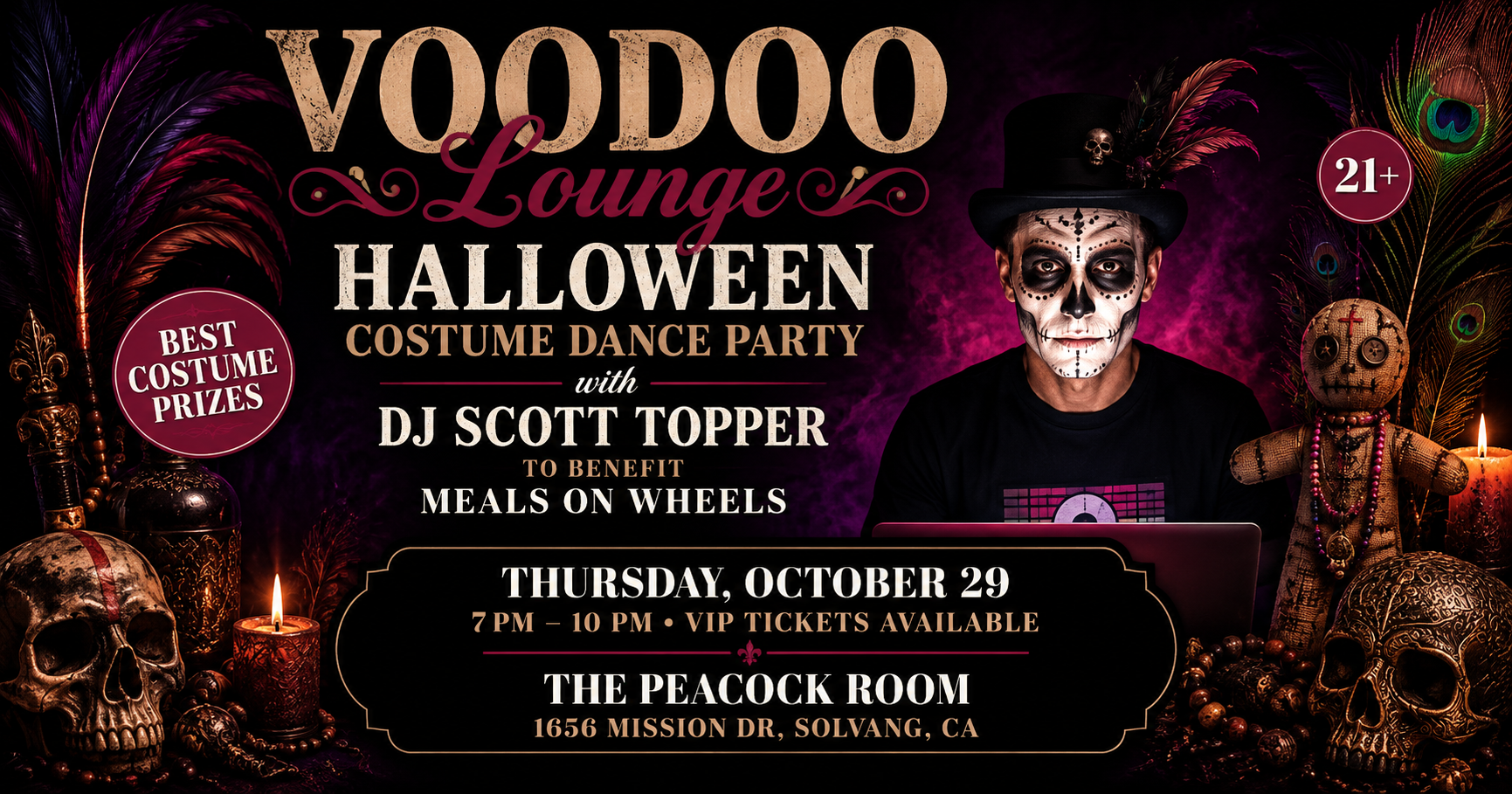 Campaign cover image for Voodoo Lounge Halloween Costume Dance Party