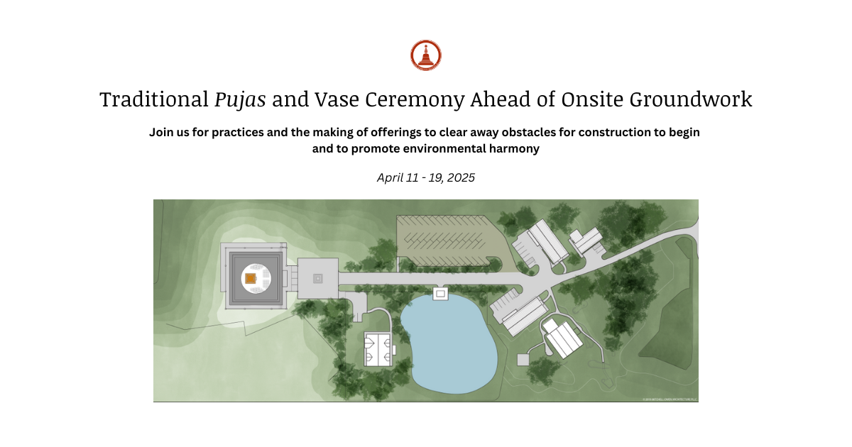 Campaign cover image for Traditional Pujas and Vase Ceremony Ahead of Onsite Groundwork